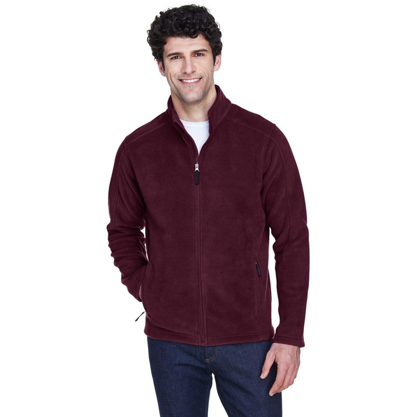 Black Fleece Jacket - Core 365 - Cozy Design