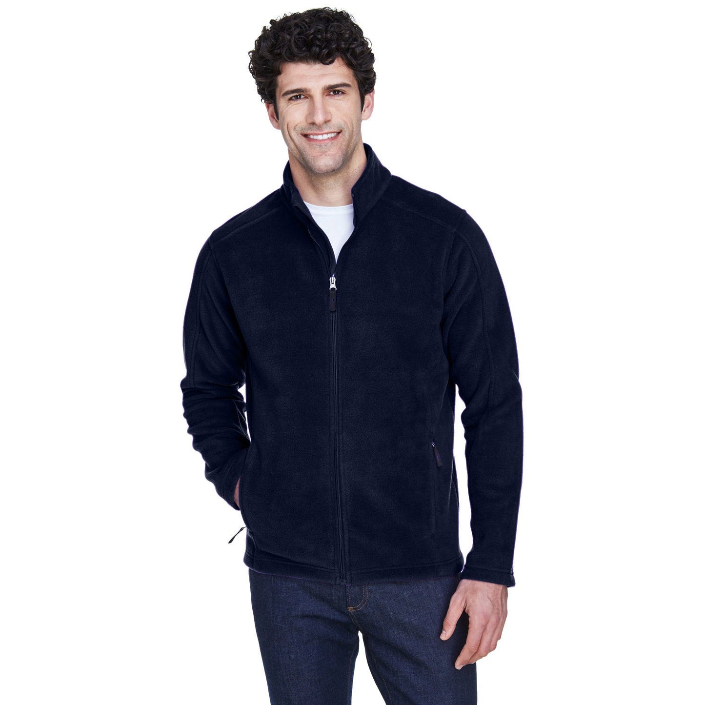 Black Fleece Jacket - Core 365 - Cozy Design