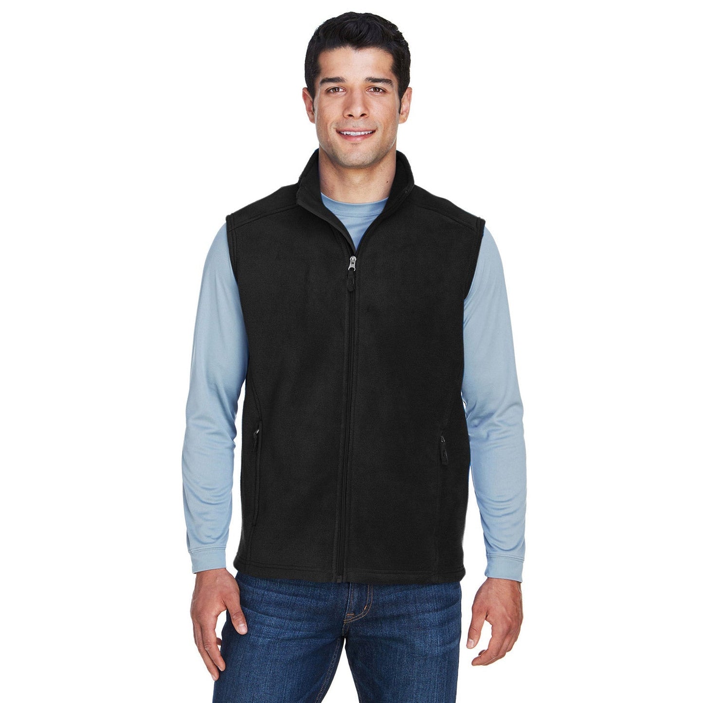 Black Vests - Core 365 - Cozy Fleece