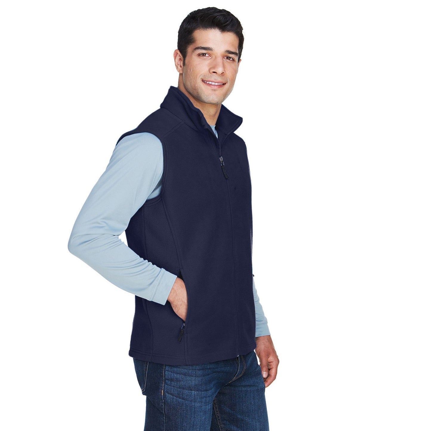 Black Vests - Core 365 - Cozy Fleece