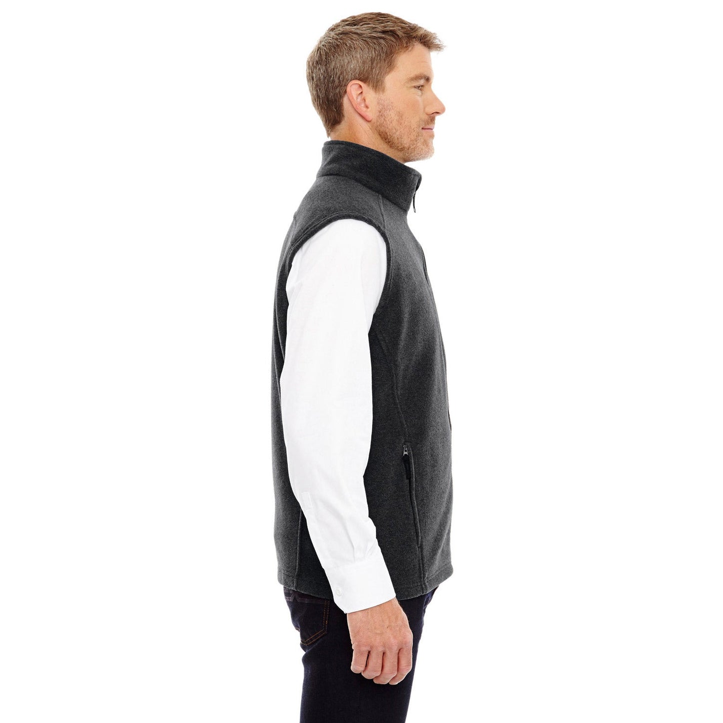 Black Vests - Core 365 - Cozy Fleece