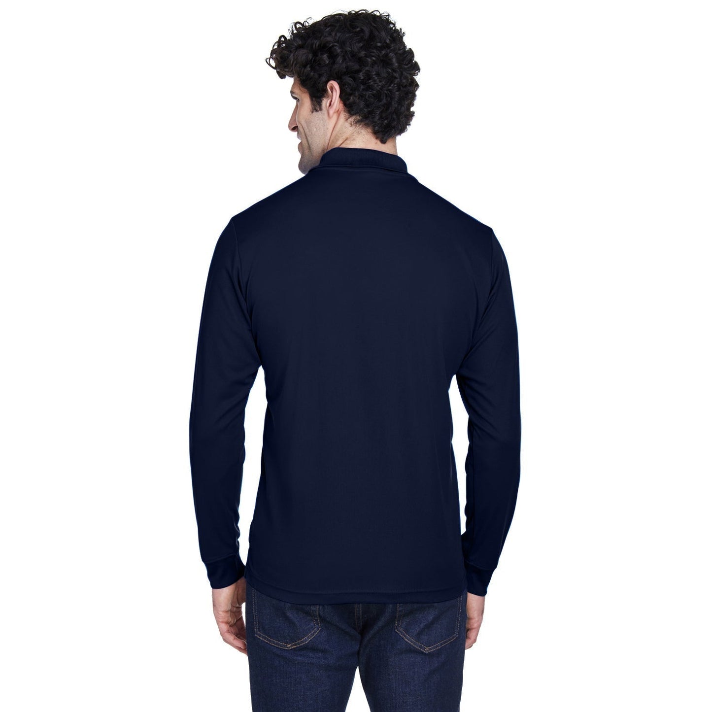 Black Performance Polo - Core 365 - Moisture Wicking
