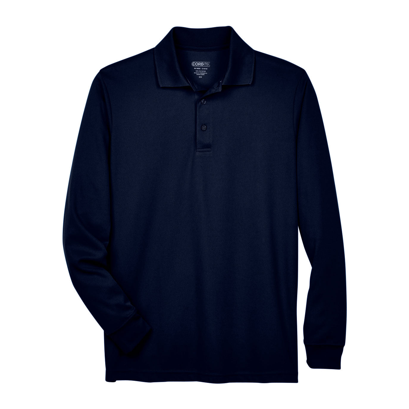 Black Polo Shirt - Core 365 - Moisture-Wicking Performance