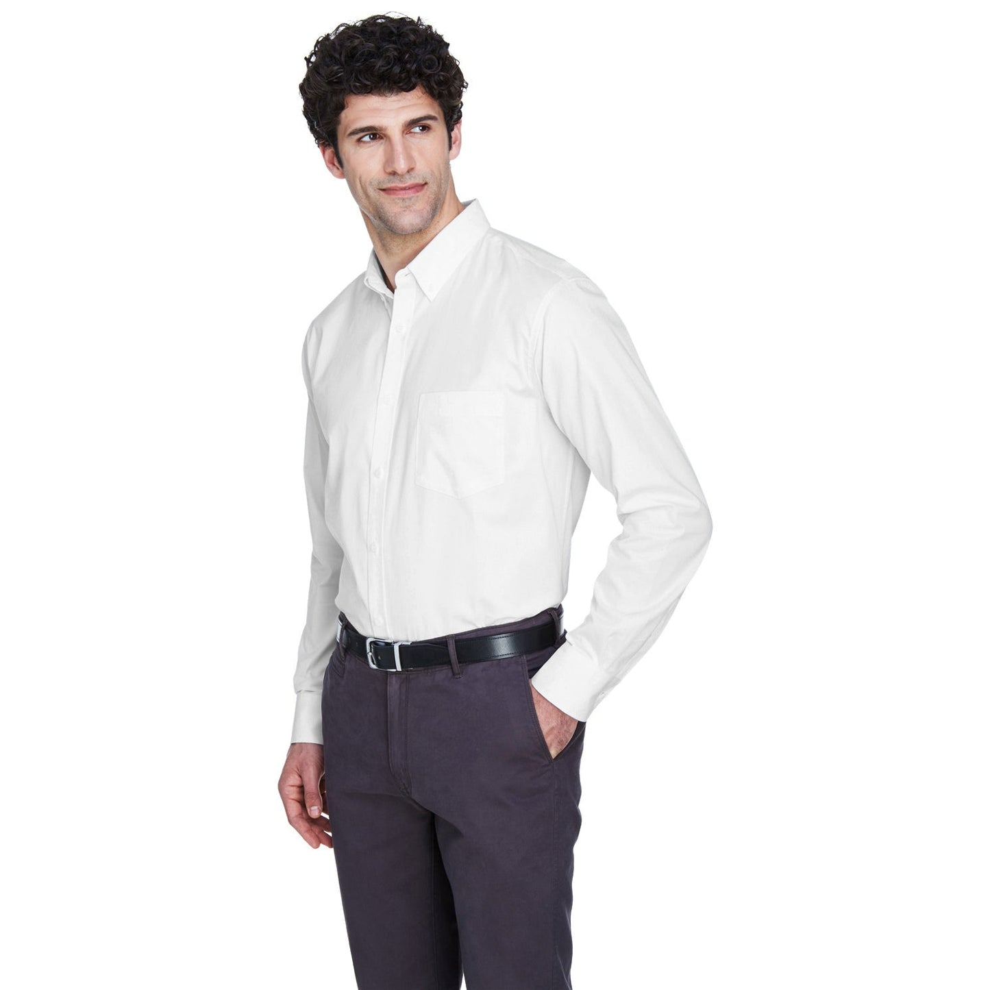 Black Button Up Shirt - Core 365 - Stylish Twill