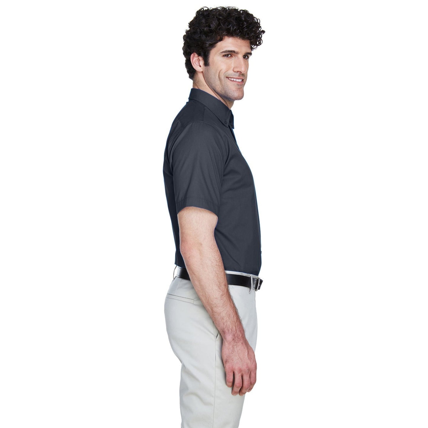 Black Button Up Shirts - Core 365 - Comfortable Twill