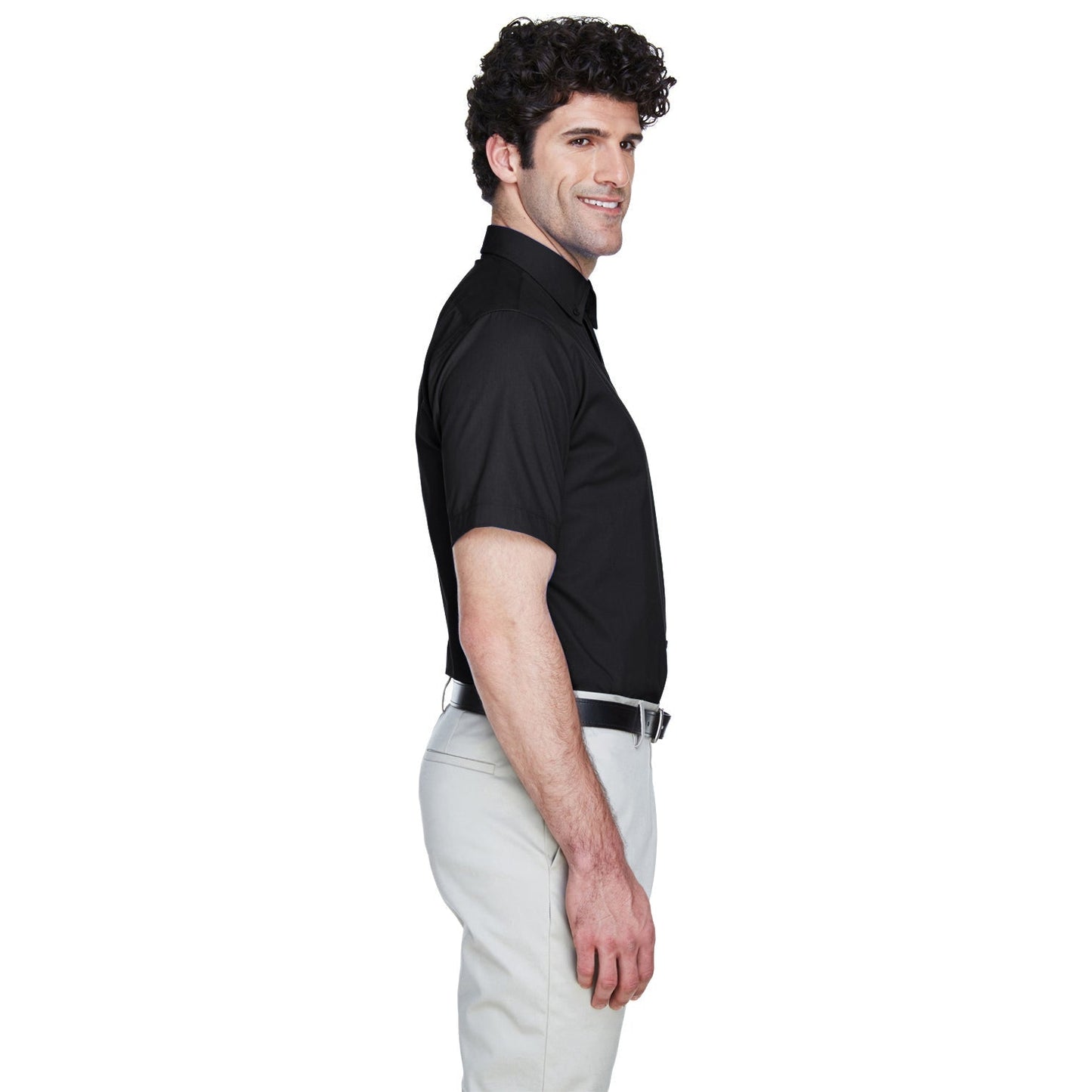 Black Button Up Shirt - Core 365 - Stylish Twill
