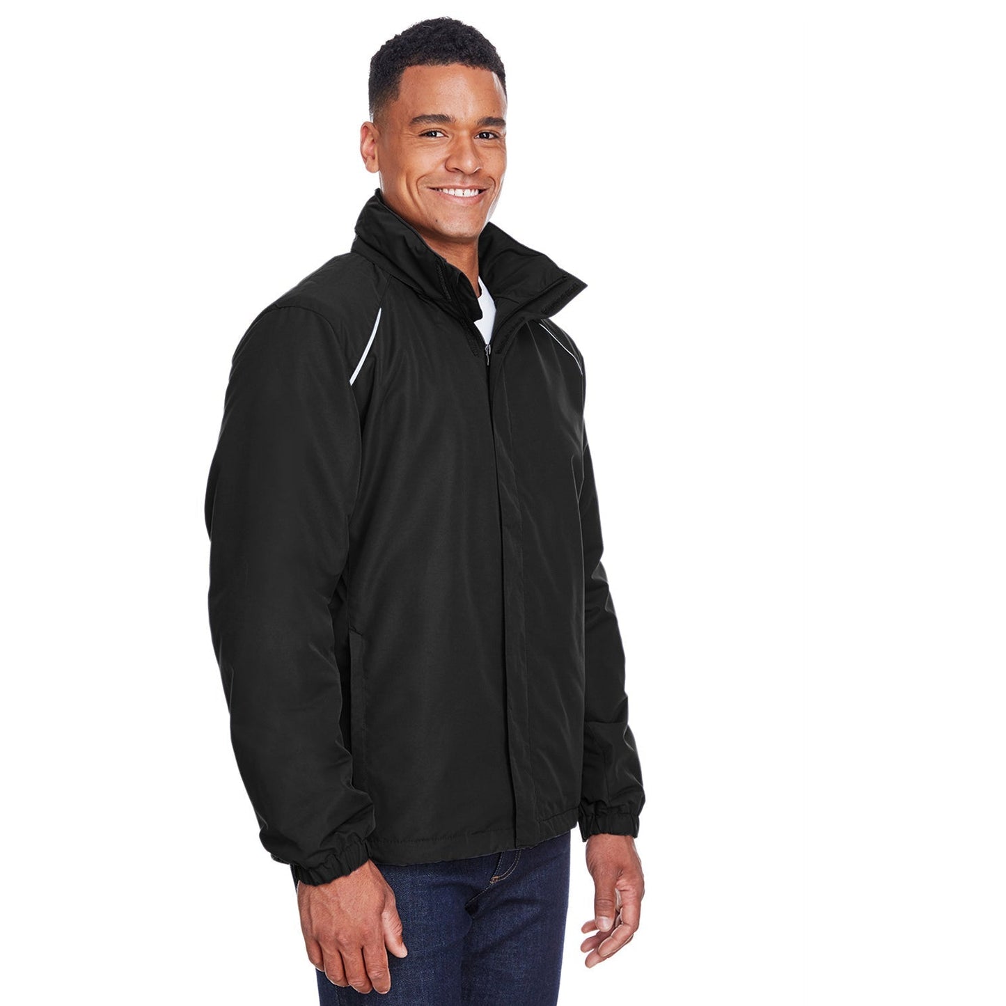Black Jackets | Core 365 | Fleece-Lined Jacket - Core 365 - Cozy Comfort