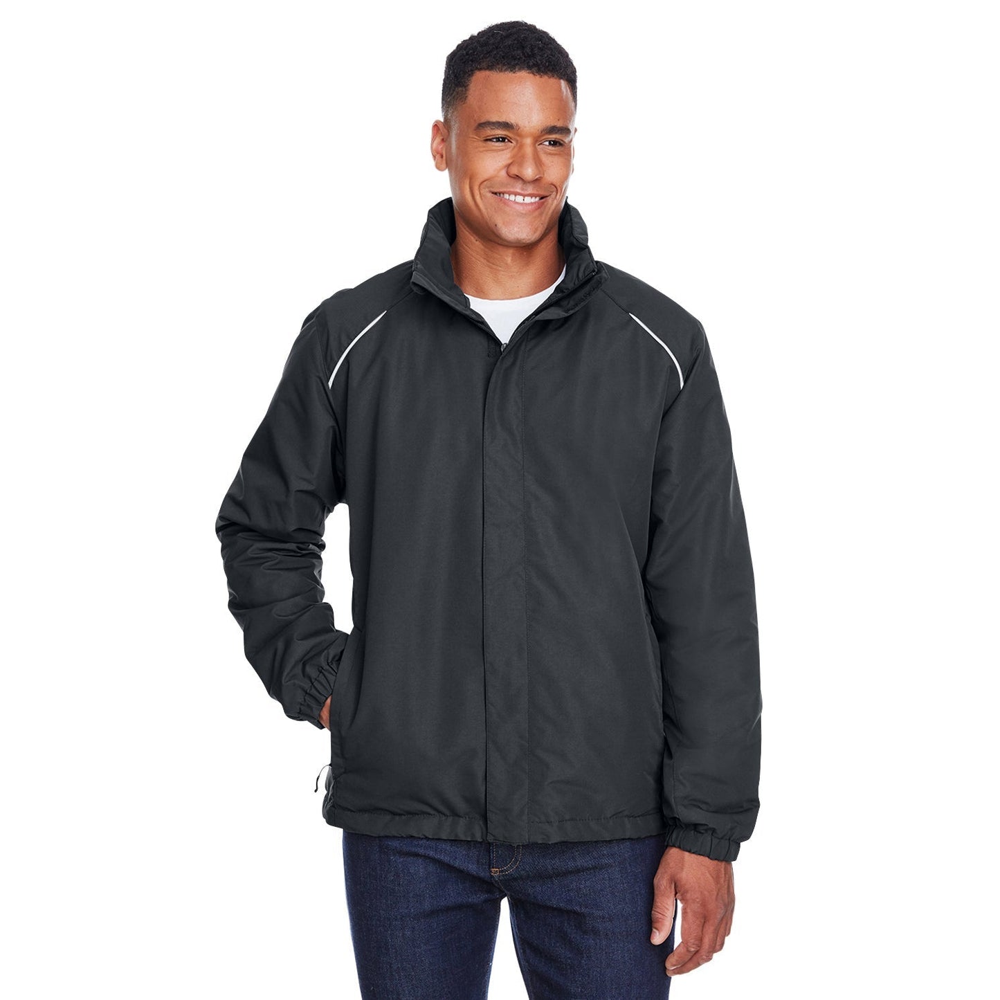 Black Jackets | Core 365 | Fleece-Lined Jacket - Core 365 - Cozy Comfort