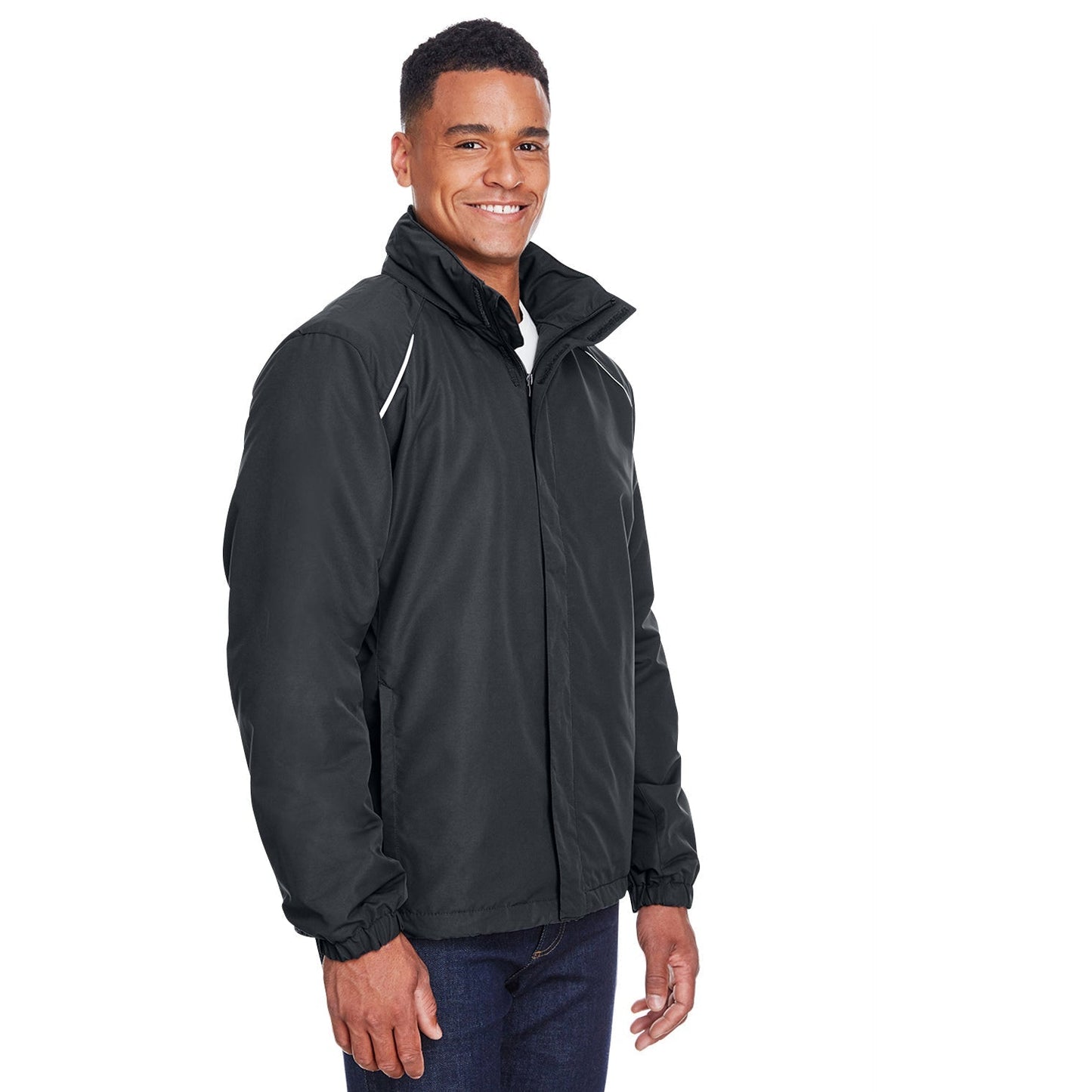 Black Jackets | Core 365 | Fleece-Lined Jacket - Core 365 - Cozy Comfort