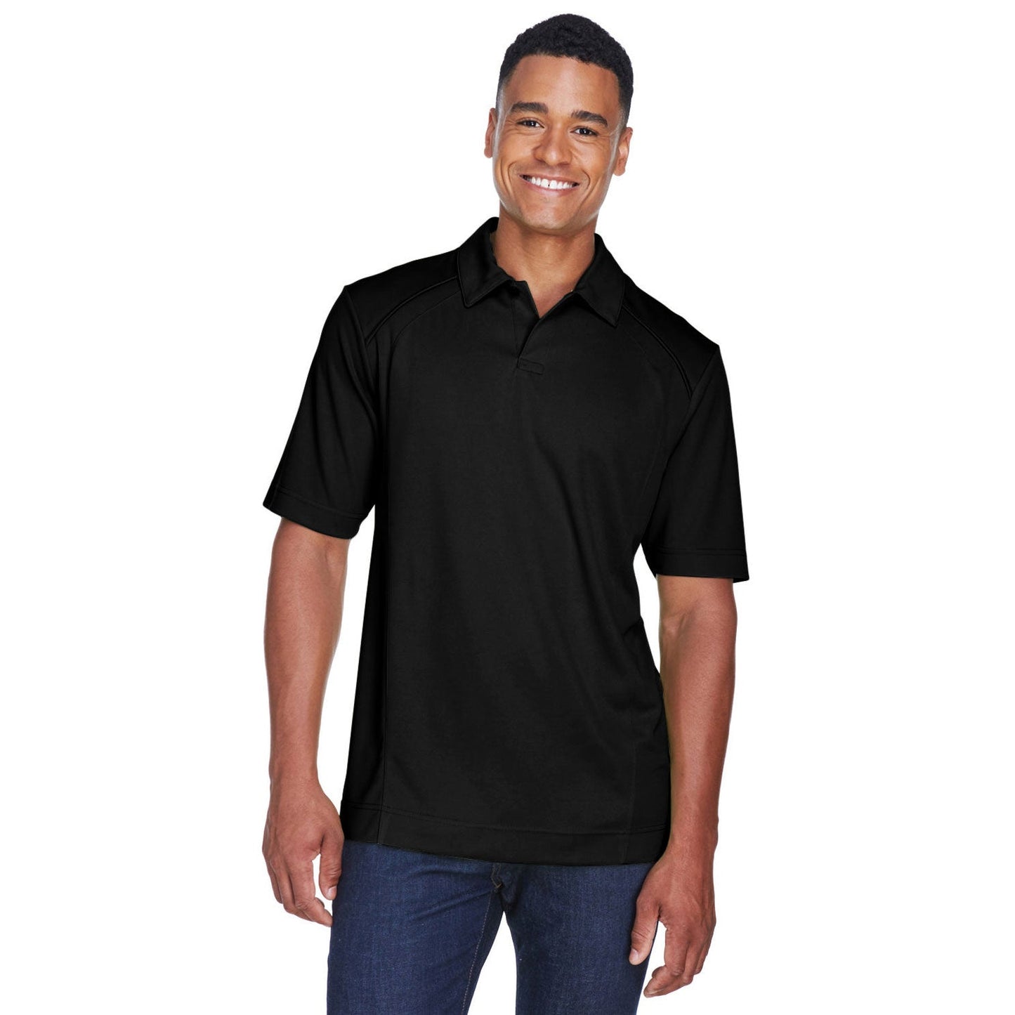 Black Polo Shirt - North End - Eco-Friendly Design