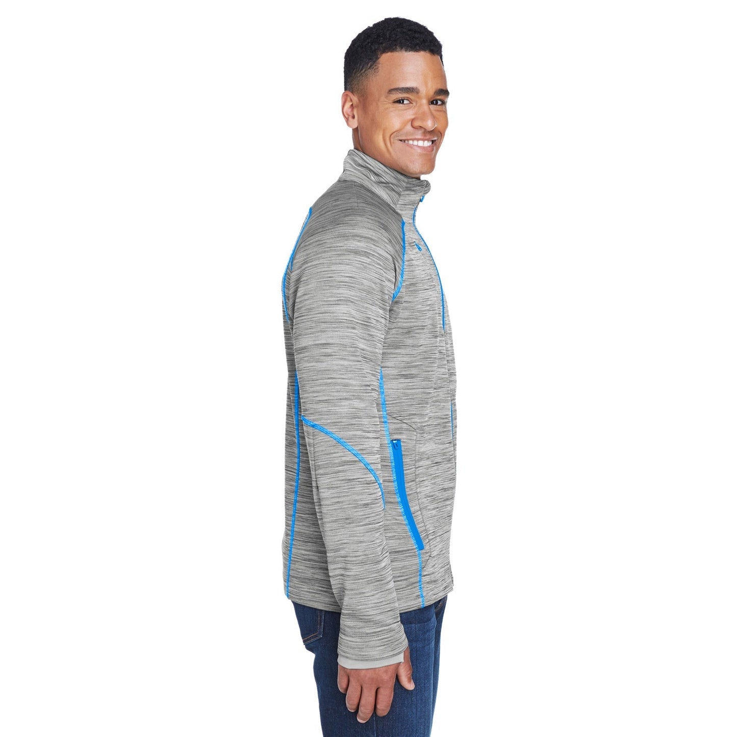 Carbon/Black Jacket - North End - Comfortable Fleece - Stylish