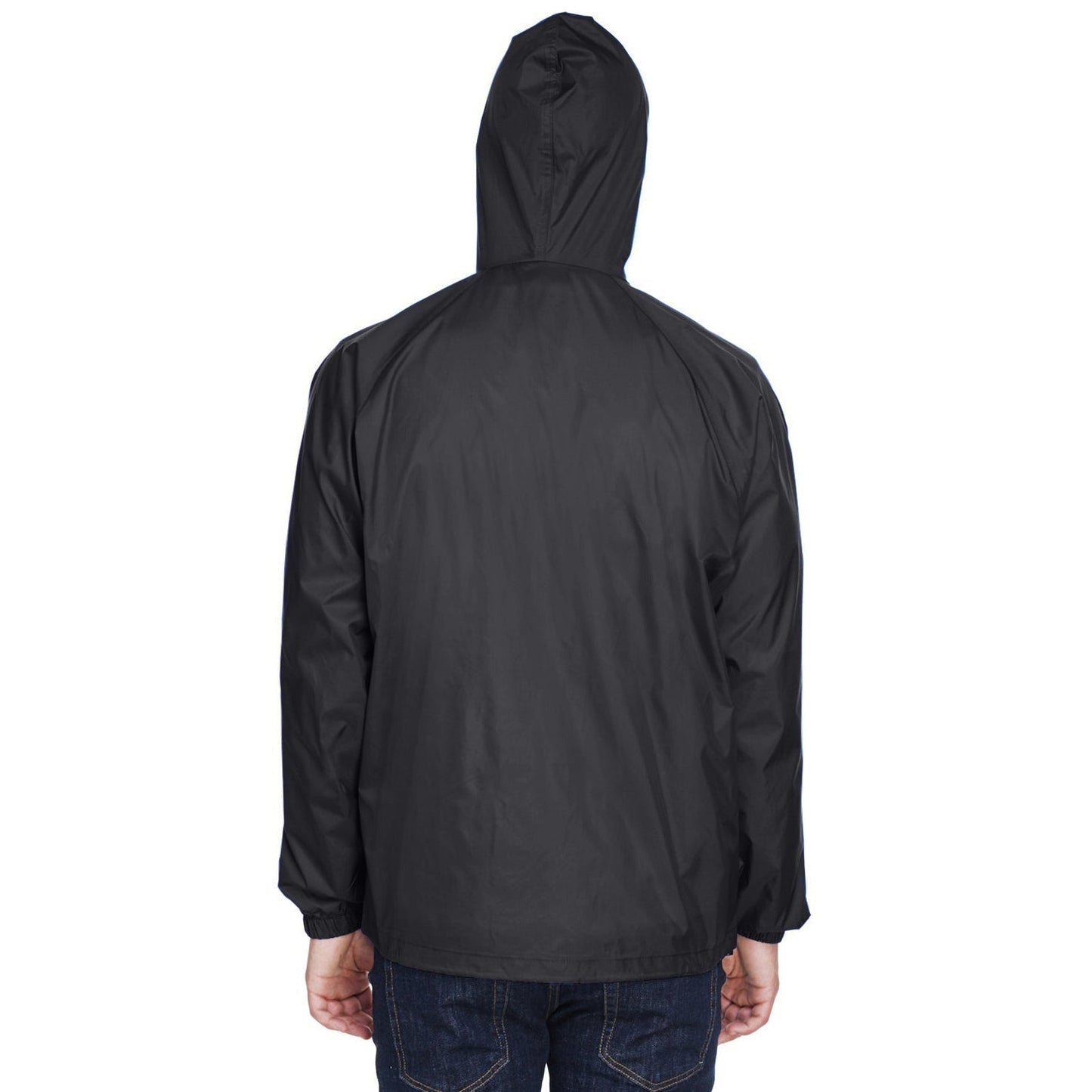 Black Jackets - UltraClub - Hooded Pullover Pack Away