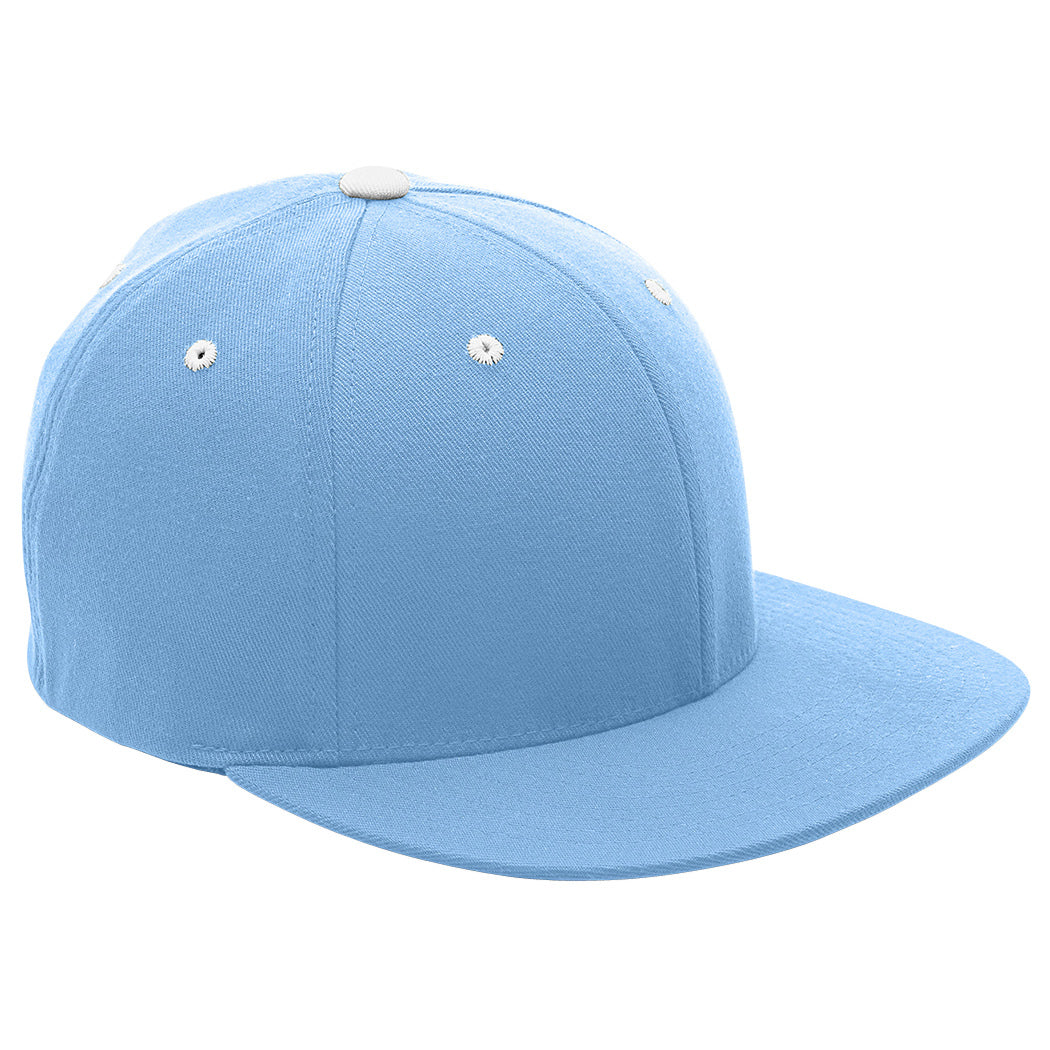Sport Athletic Gold/White Flat Brim Hat - Team 365 - Stretch Fit