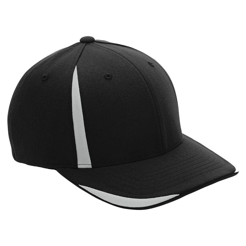 Black/Sport Silver Ball Caps - Team 365 - Comfortable Fit