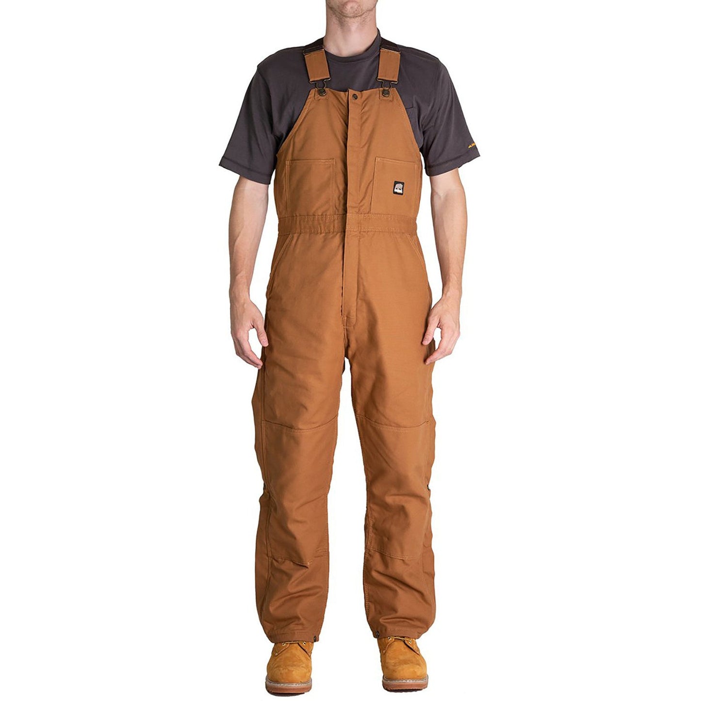 Black Insulated Bib Overalls - Berne - Durable Comfort