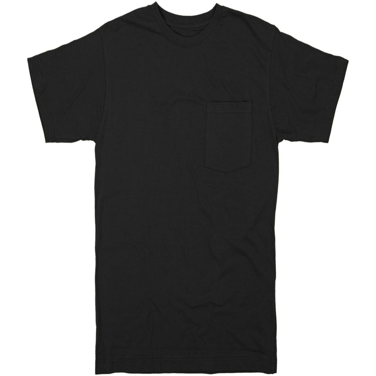 Black T-Shirts - Berne - Heavyweight Pocket Design