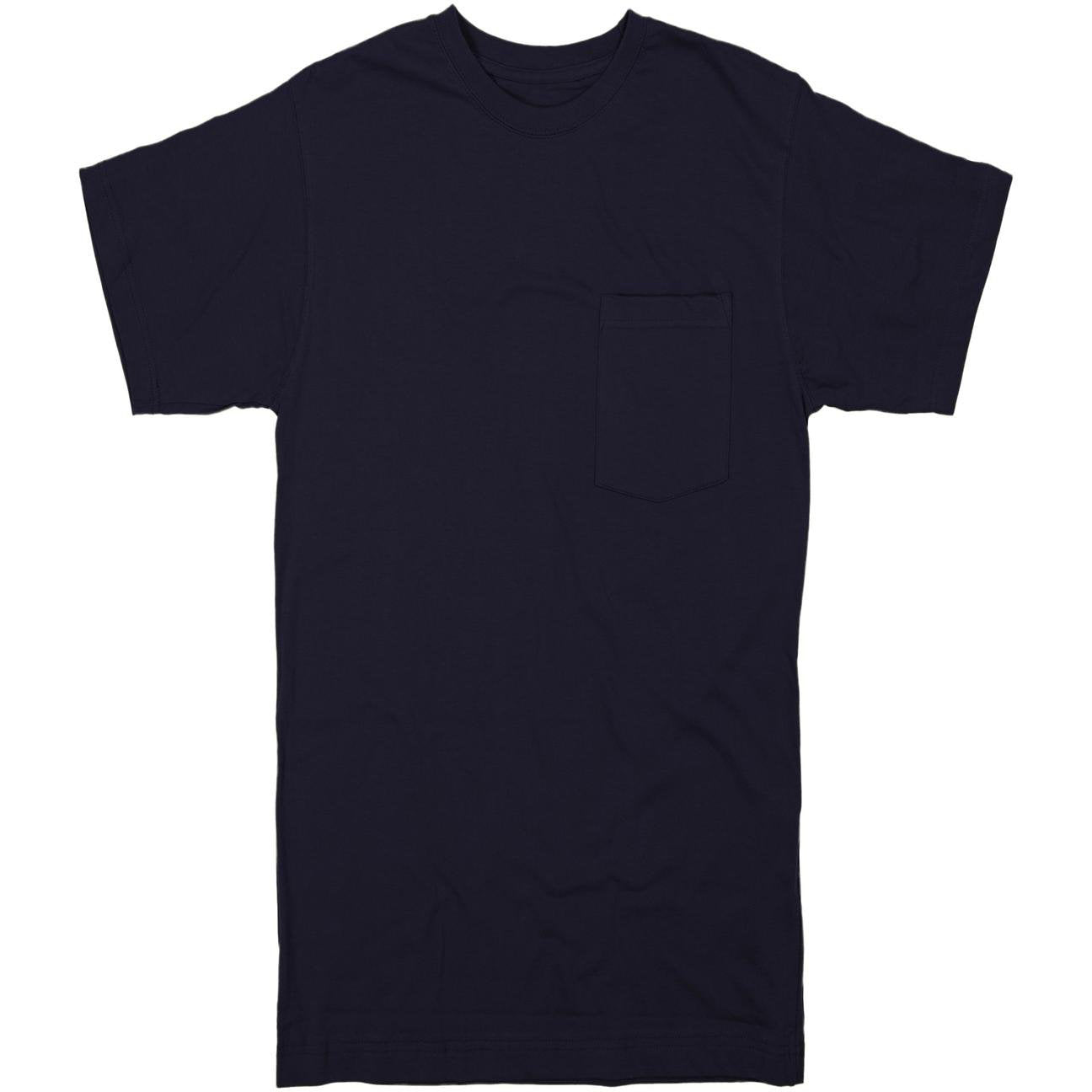 Black T-Shirts - Berne - Heavyweight Pocket Design
