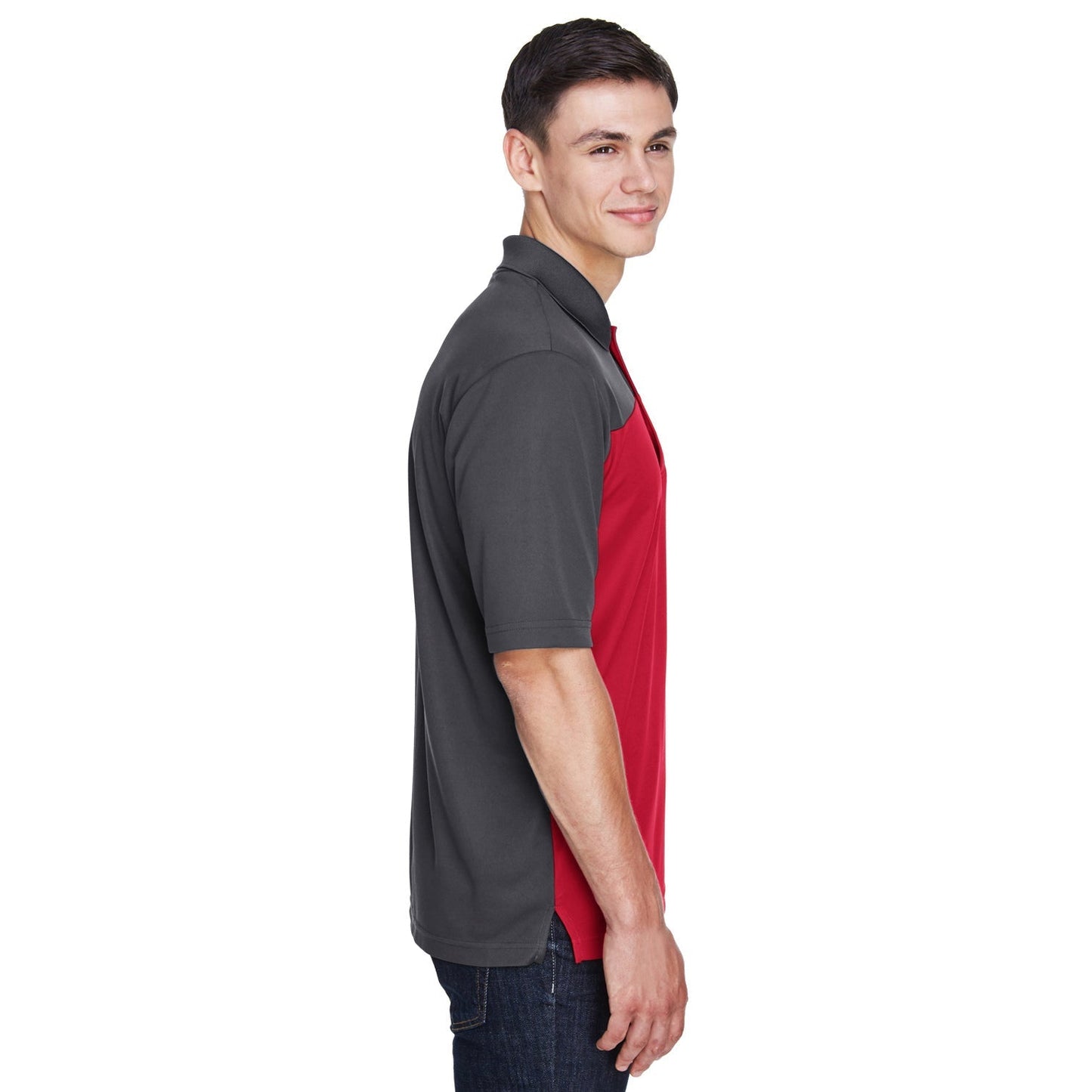 Black/Carbon Polo Shirt - Core 365 - Moisture-Wicking