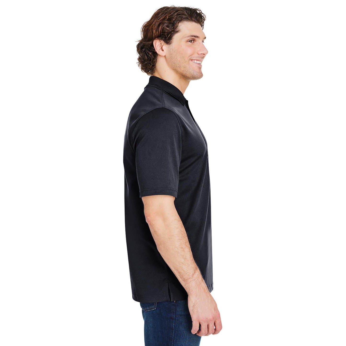 Black Polo Shirt - Core 365 - Snag Resistant Fabric