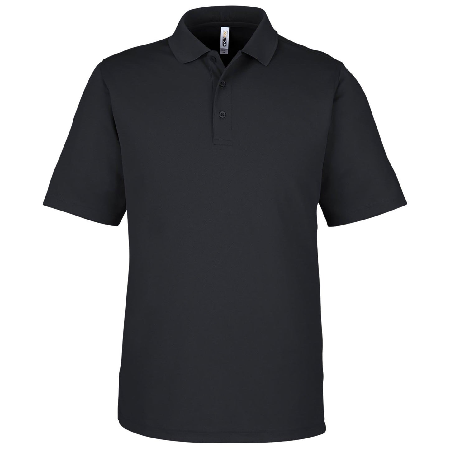 Black Polo Shirt - Core 365 - Snag Resistant Fabric