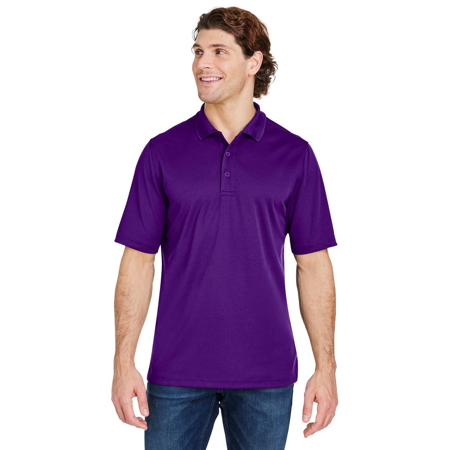 Black Polo Shirt - Core 365 - Snag Resistant Fabric