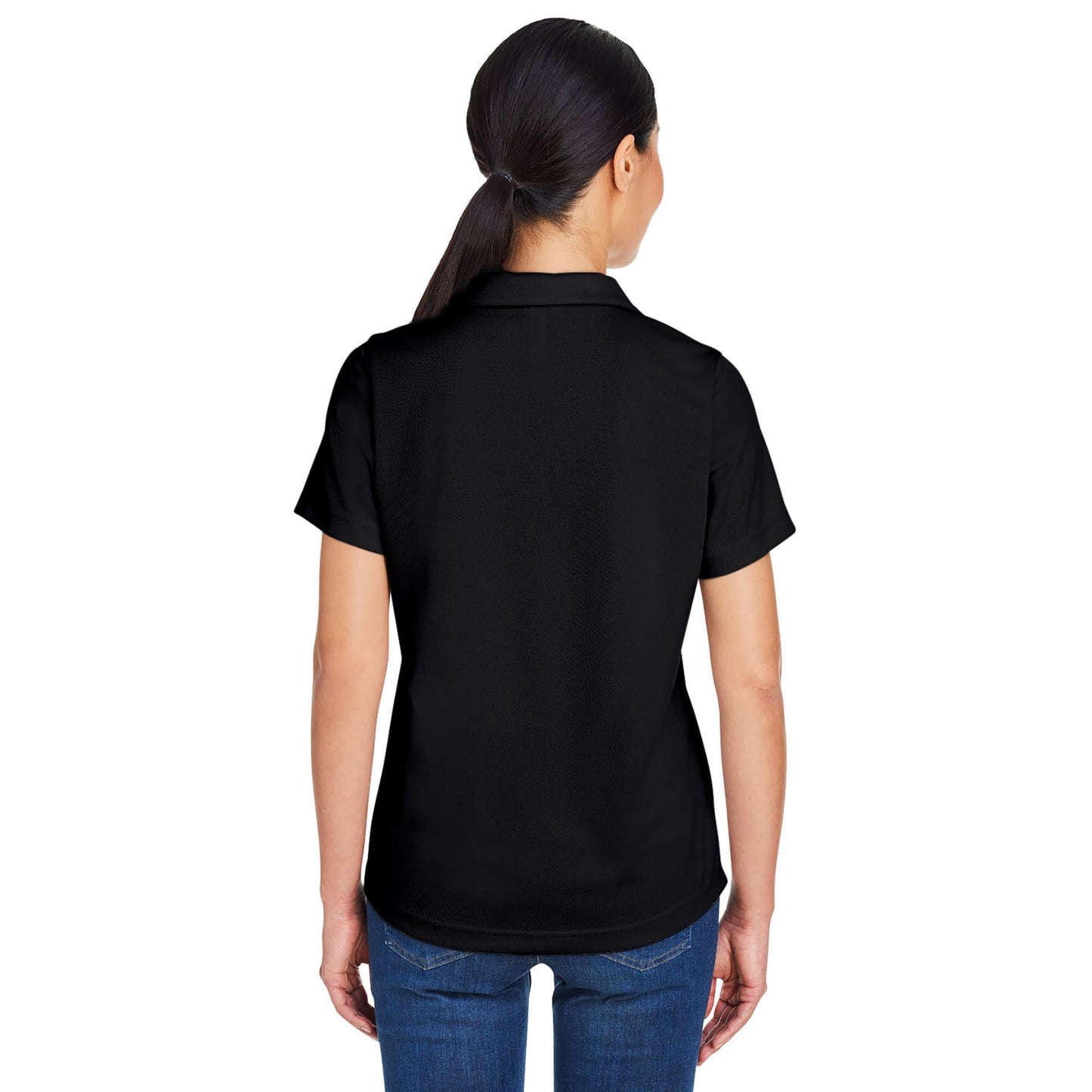 Black Polo Shirt - Core 365 - Snag Resistant Mesh