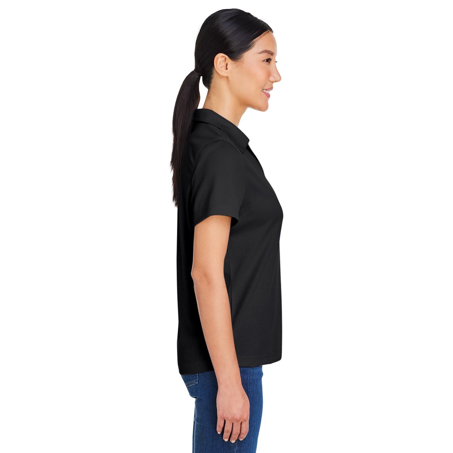 Black Polo Shirt - Core 365 - Snag Resistant Mesh