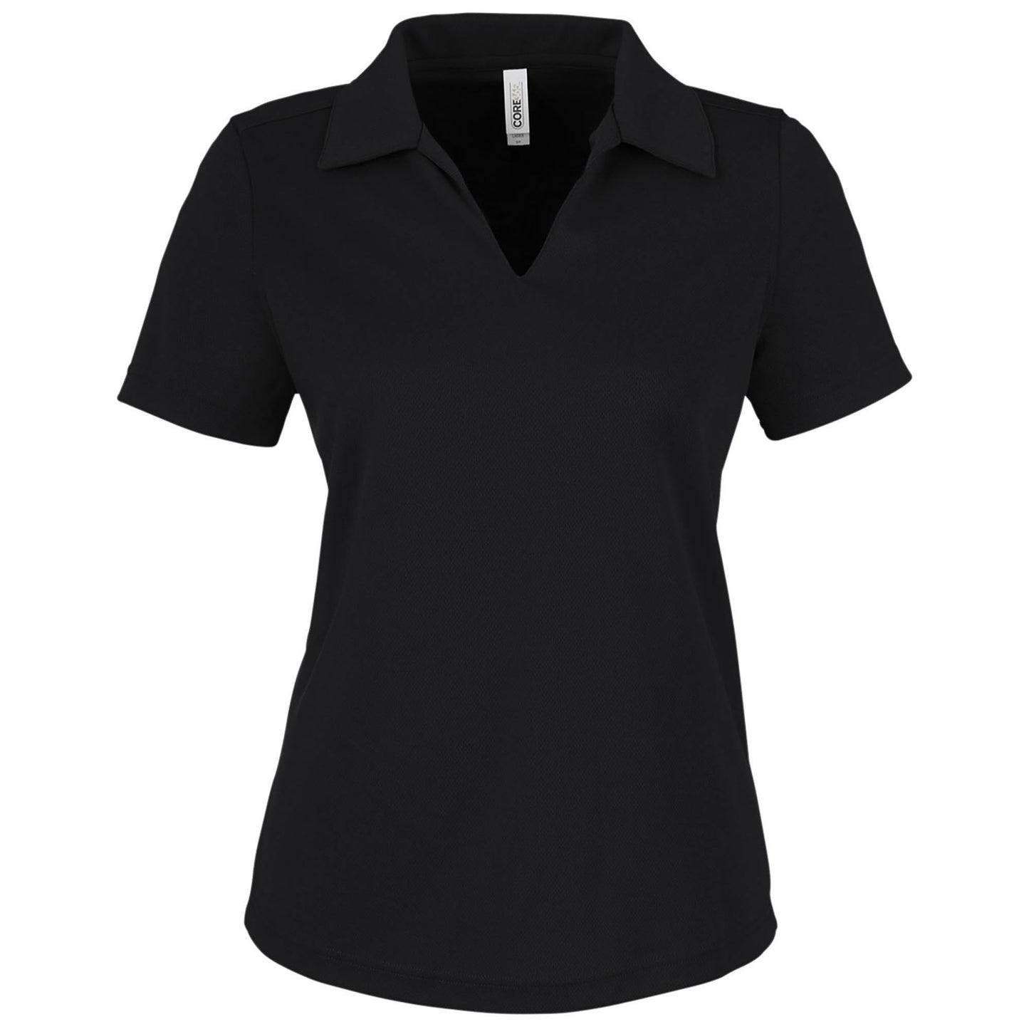 Black Polo Shirt - Core 365 - Snag Resistant Mesh
