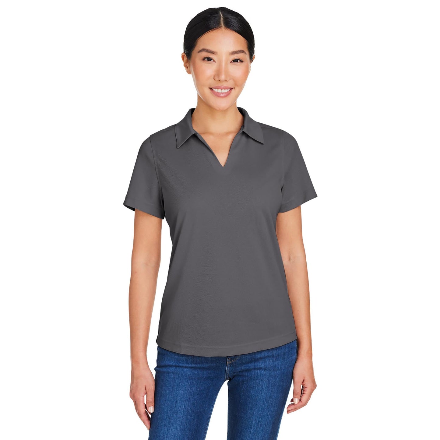 Black Polo Shirt - Core 365 - Snag Resistant Mesh