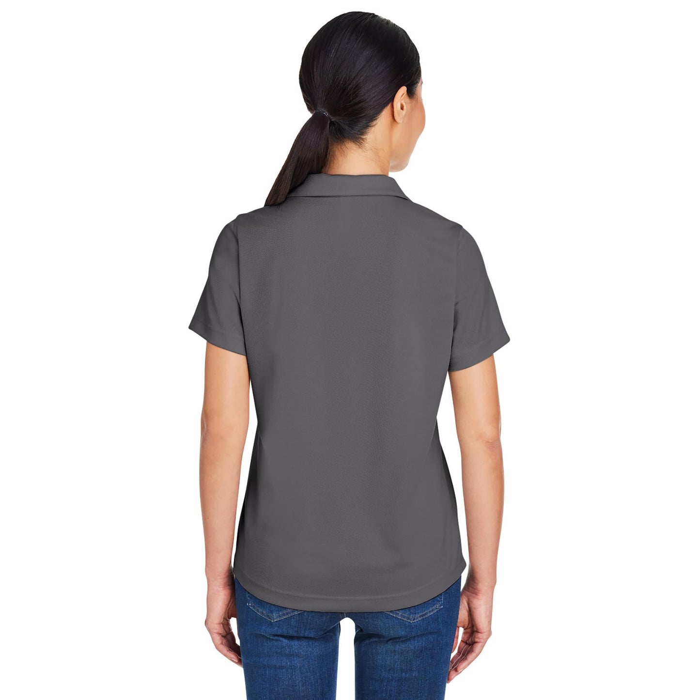 Black Polo Shirt - Core 365 - Snag Resistant Mesh
