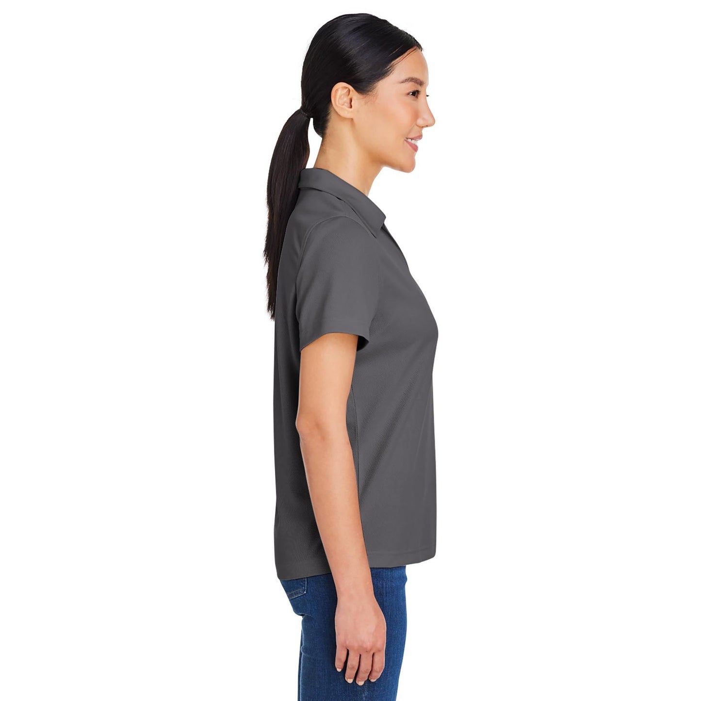 Black Polo Shirt - Core 365 - Snag Resistant Mesh