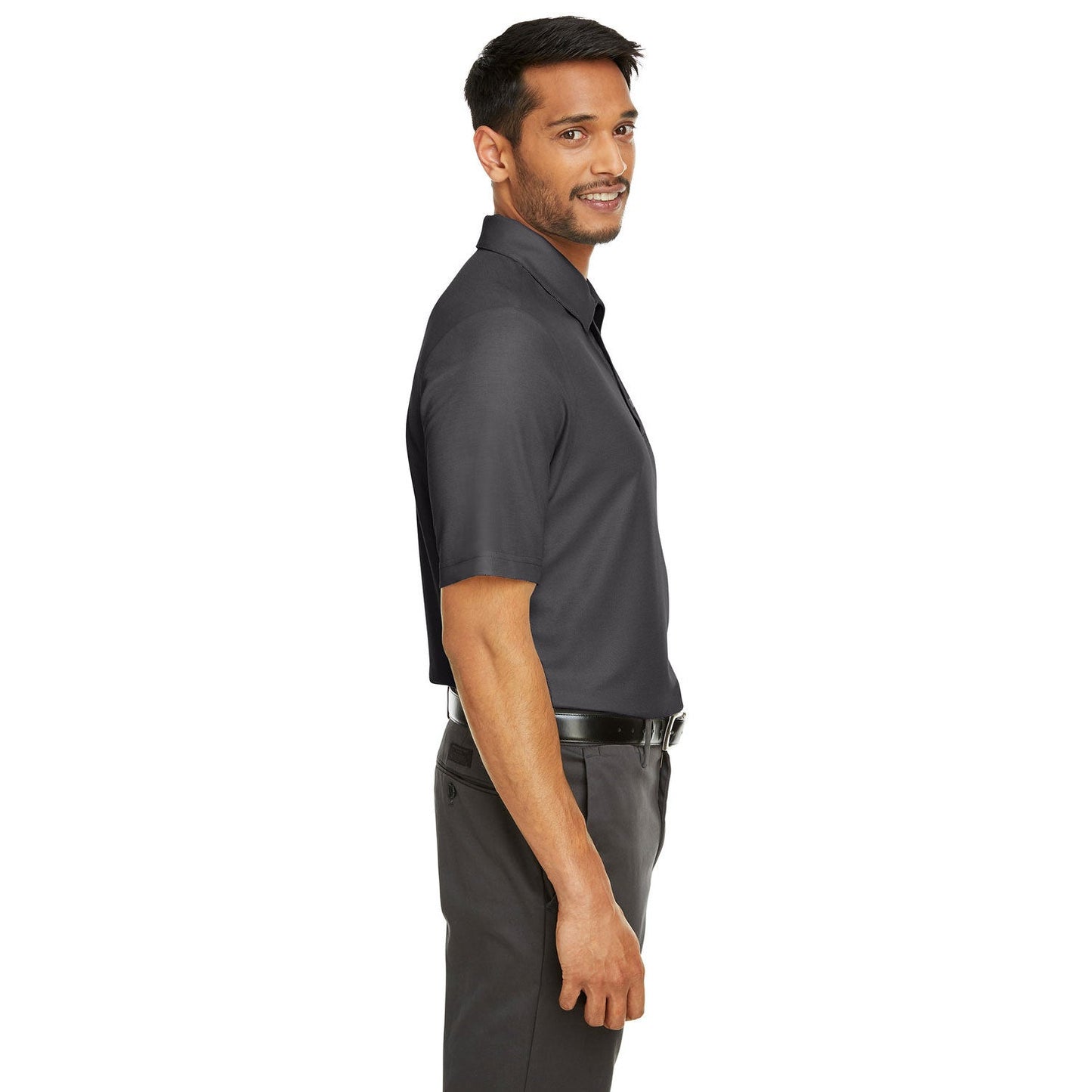 Black Polo Shirt - Core 365 - Soft Fusion Pique