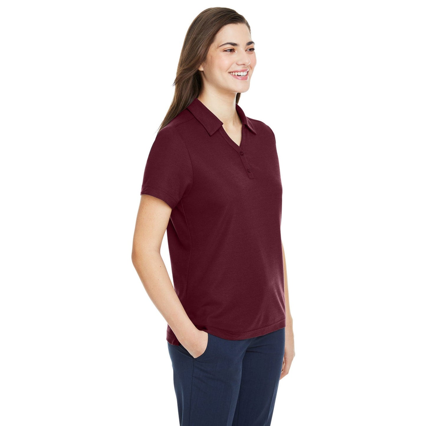 Black Polo Shirts - Core 365 - Soft Polyester Pique