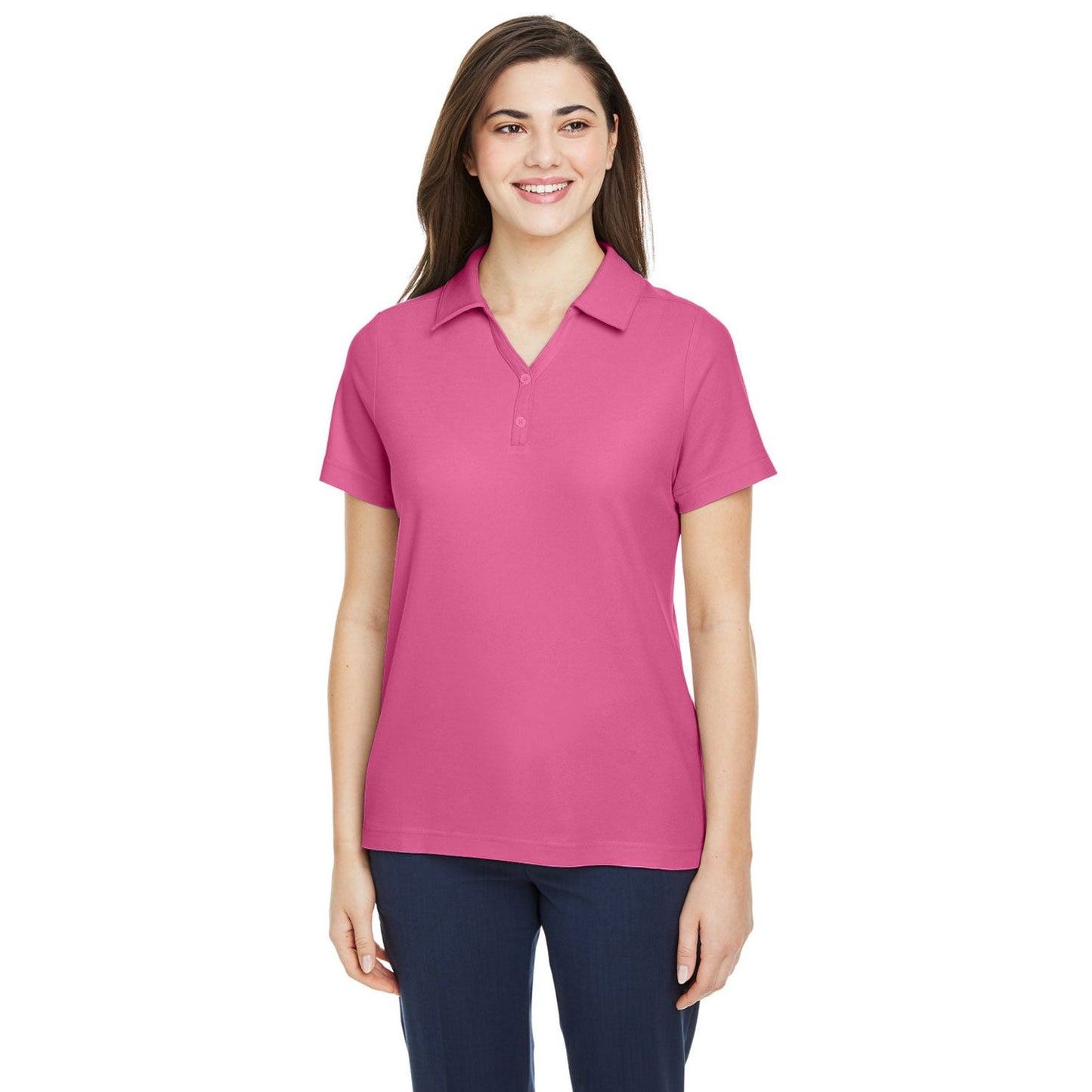 Black Polo Shirts - Core 365 - Soft Polyester Pique