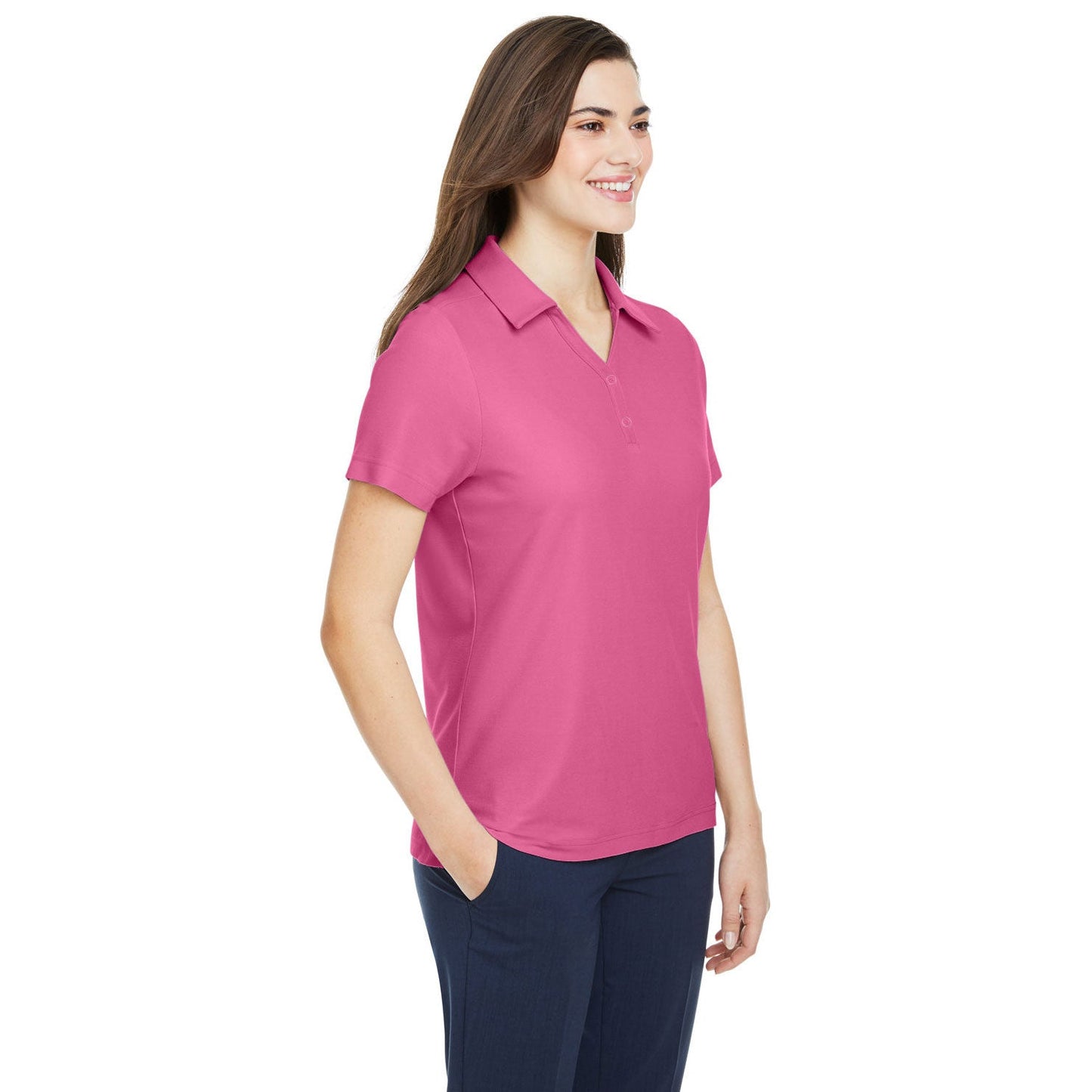 Black Polo Shirts - Core 365 - Soft Polyester Pique