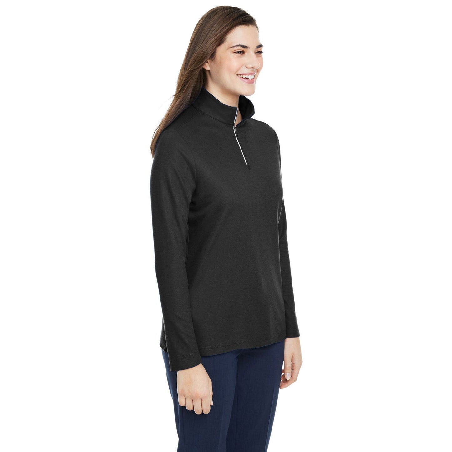 Black Sweatshirts - Core 365 - Soft Pique Quarter-Zip