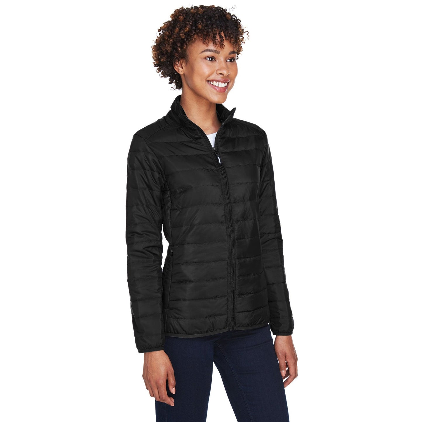 Black Packable Jacket - Core 365 - Lightweight Design