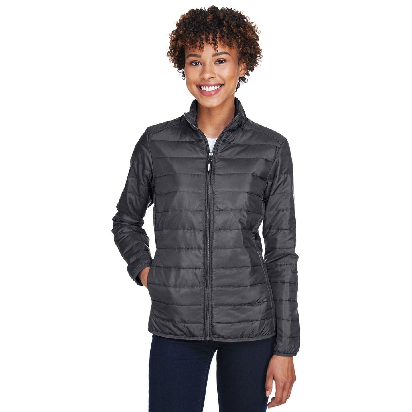 Black Packable Jacket - Core 365 - Lightweight Design