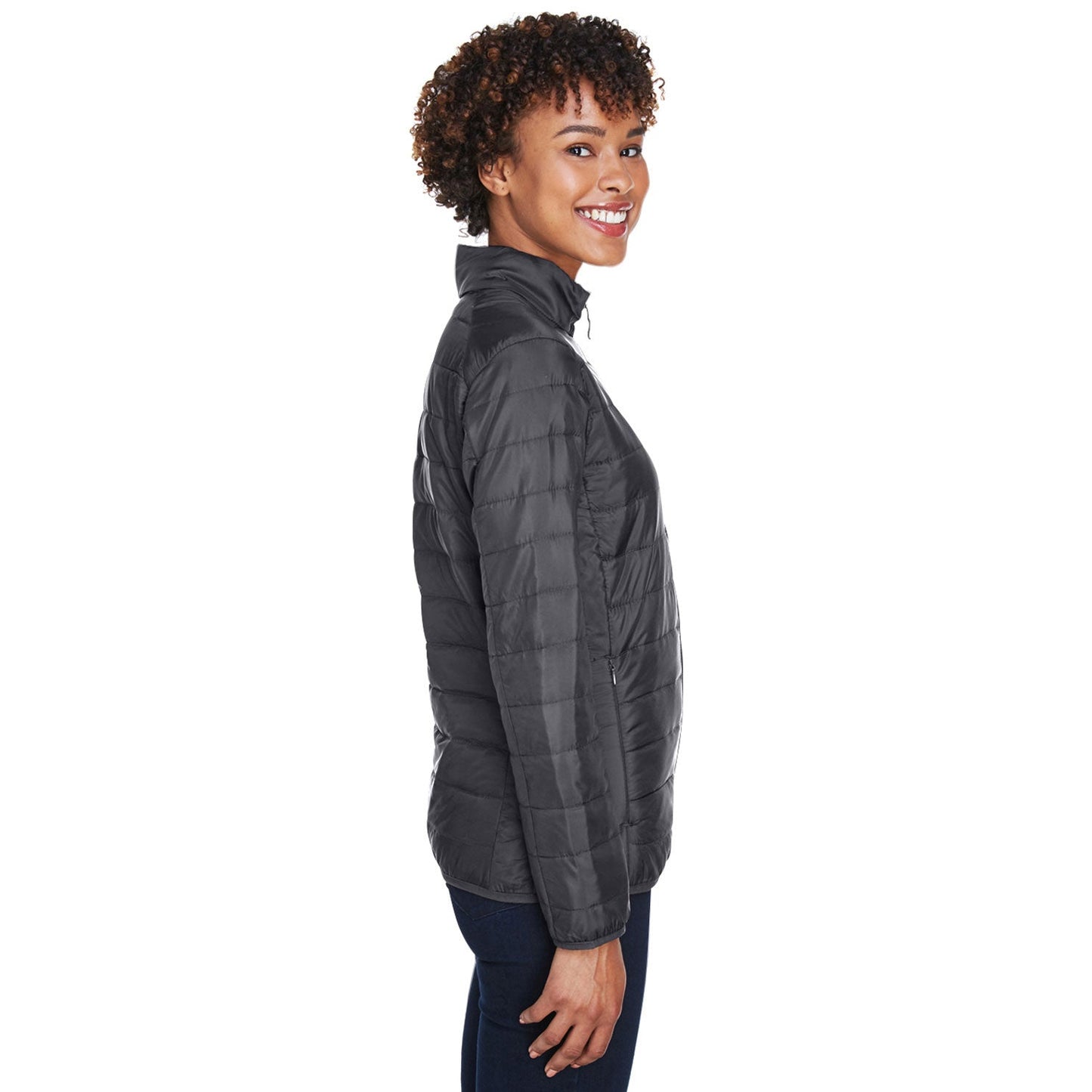 Black Packable Jacket - Core 365 - Lightweight Design