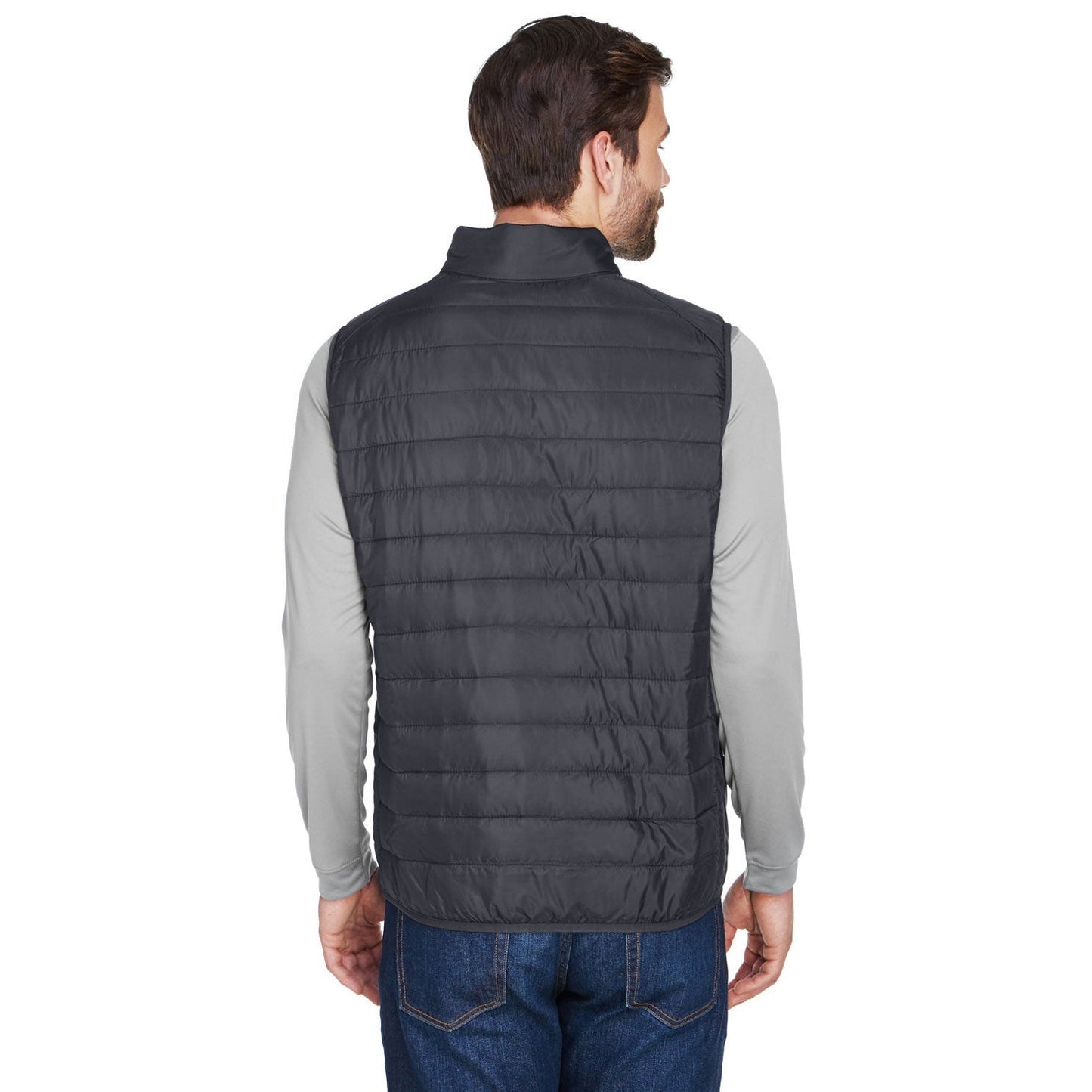 Black Puffer Vest - Core 365 - Packable Design