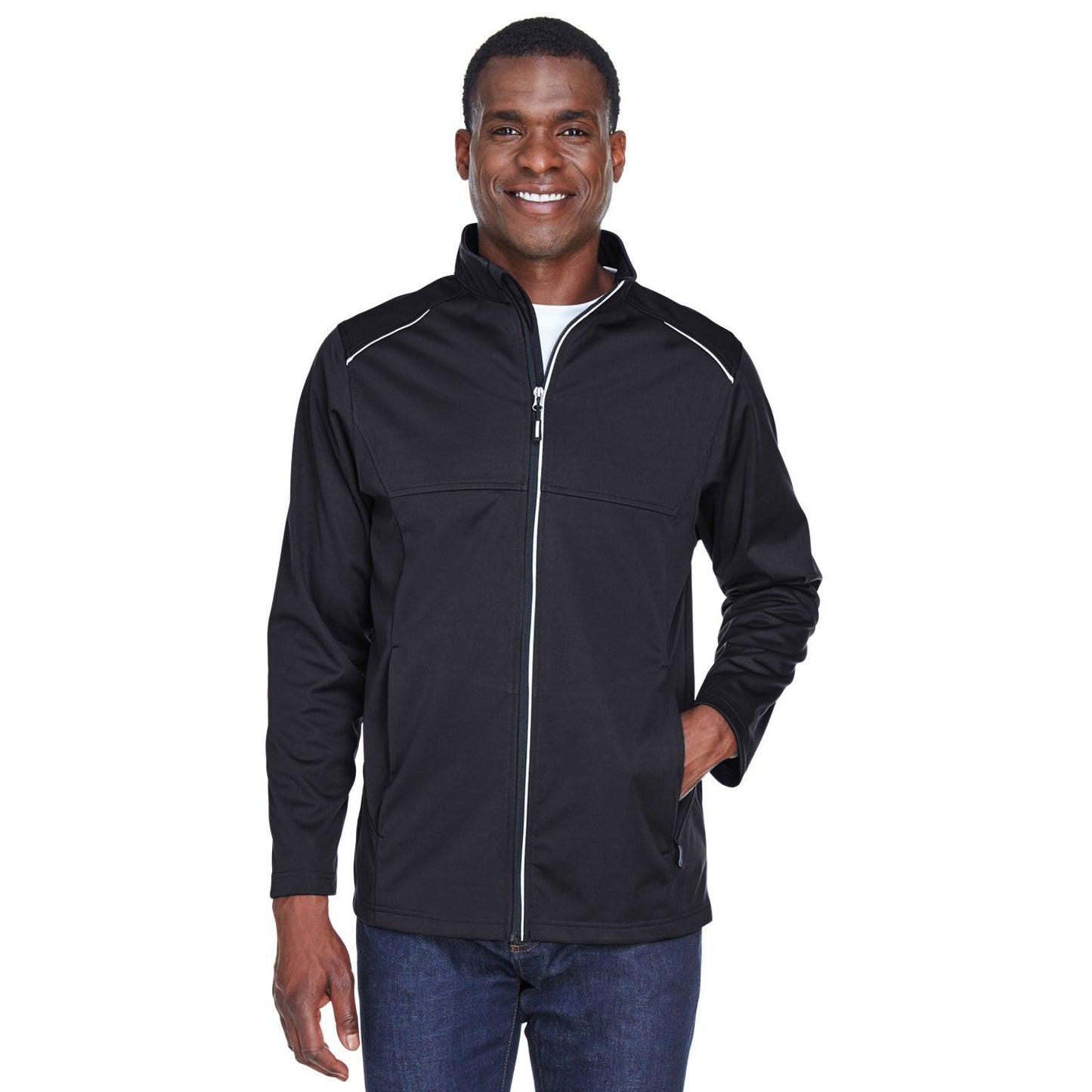 Black Jackets | Core 365 | Stylish Tech-Shell - Core 365 - Waterproof Design