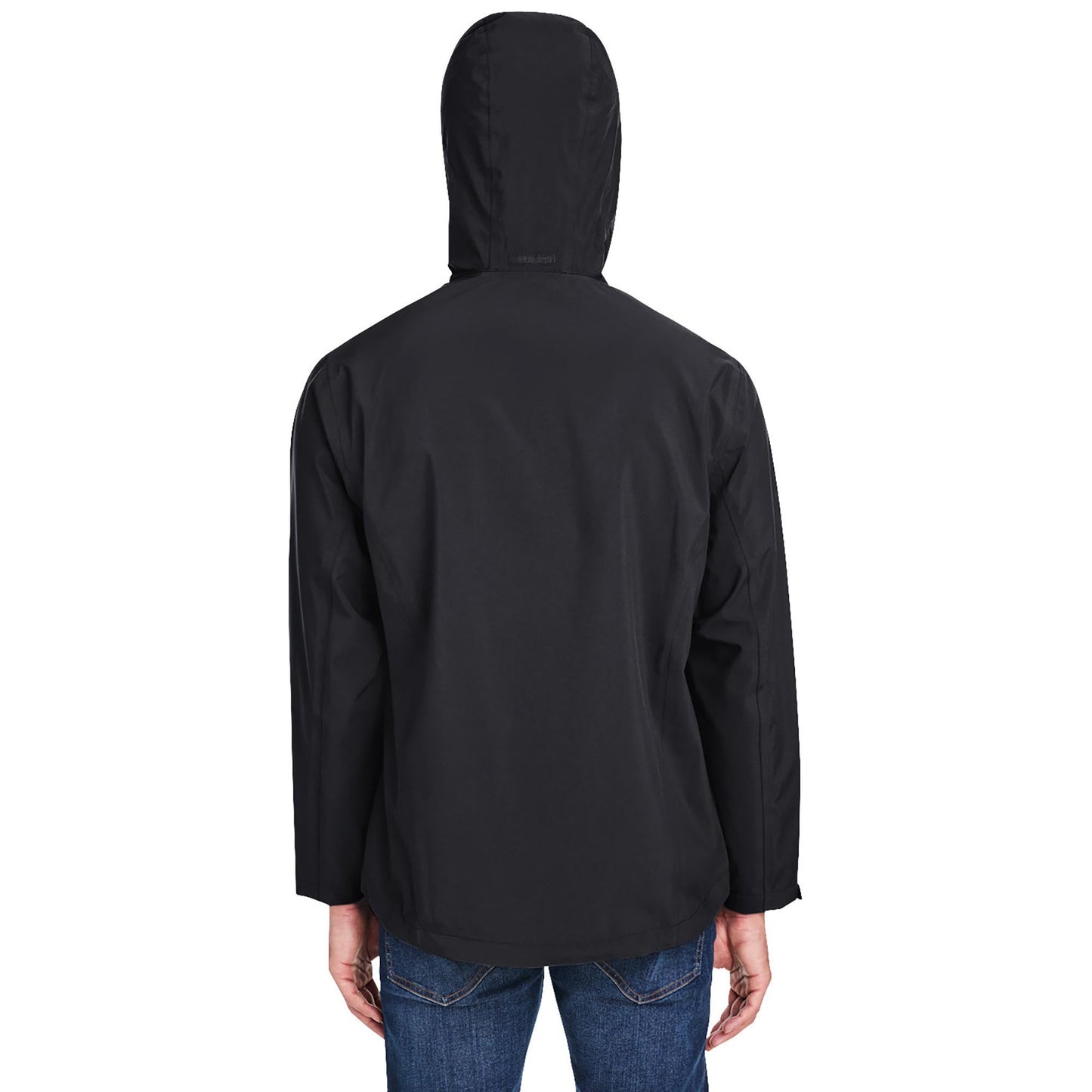 Black Packable Jacket - Core 365 - Waterproof Design
