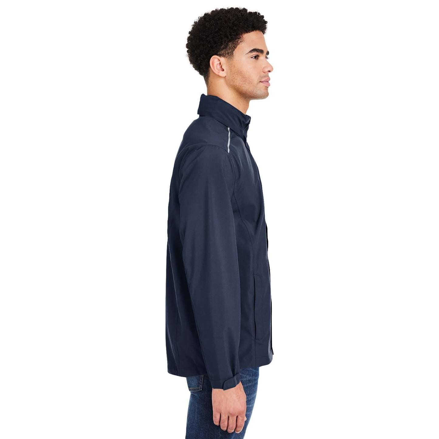 Black Packable Jacket - Core 365 - Waterproof Design