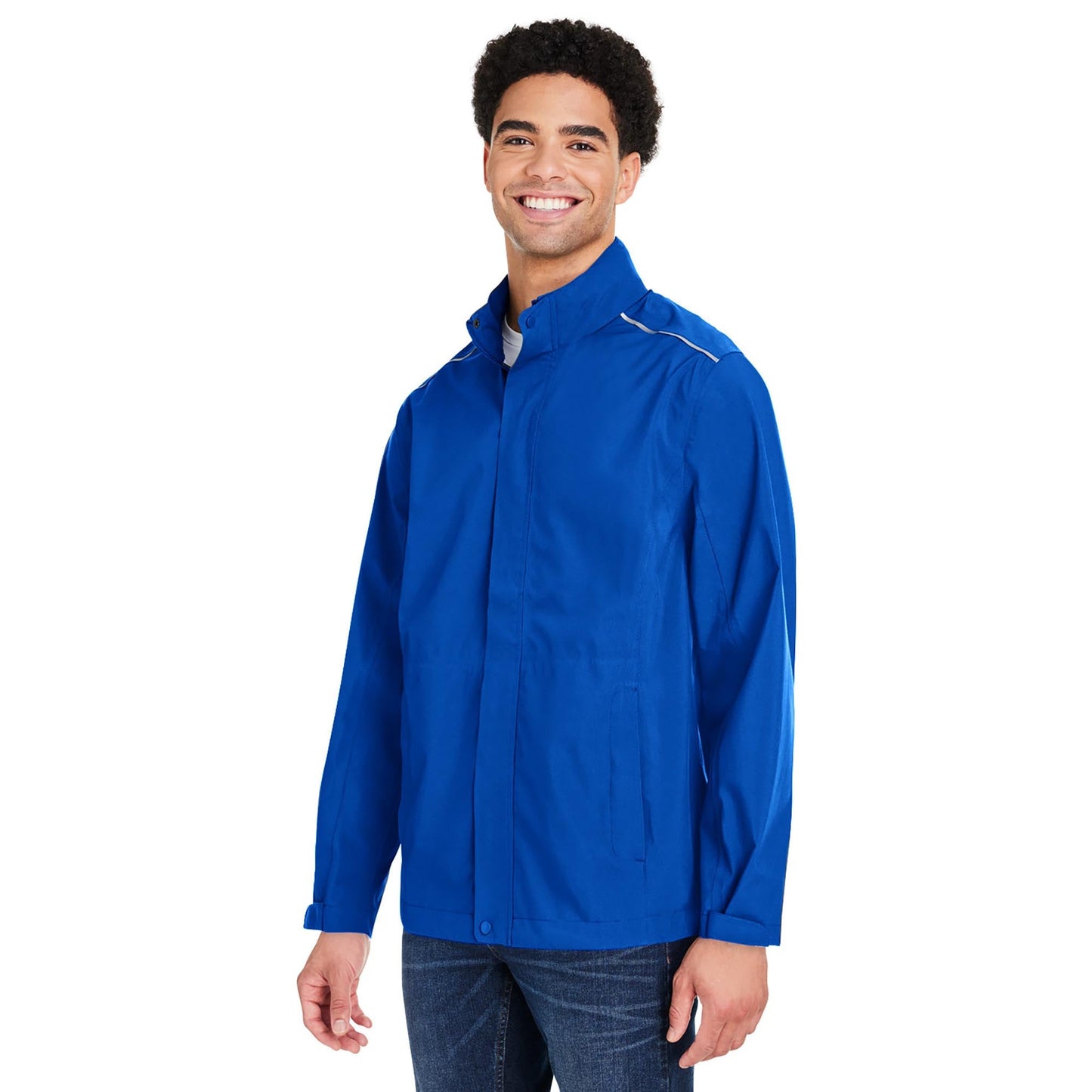 Black Packable Jacket - Core 365 - Waterproof Design