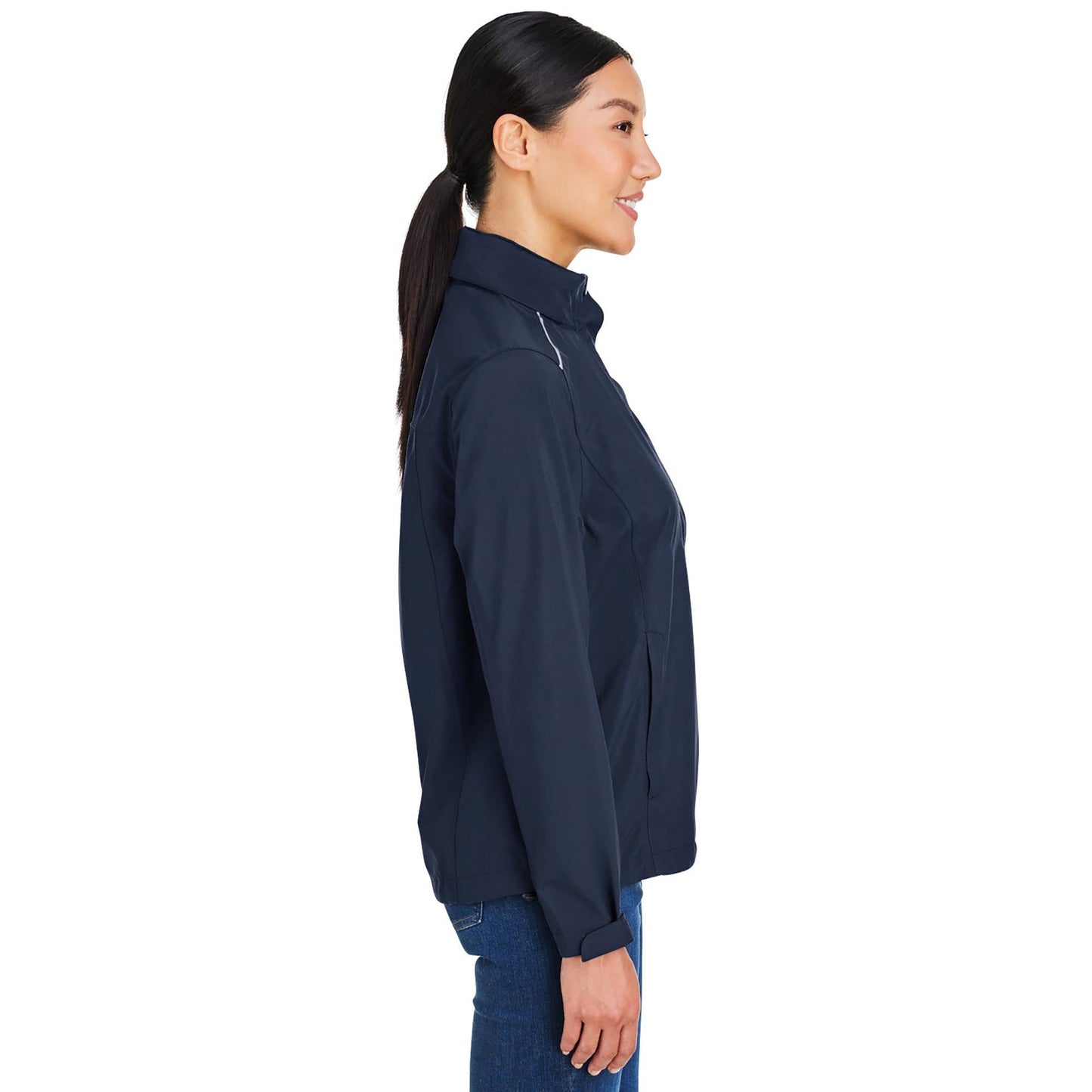 Black Packable Jacket - Core 365 - Waterproof Design