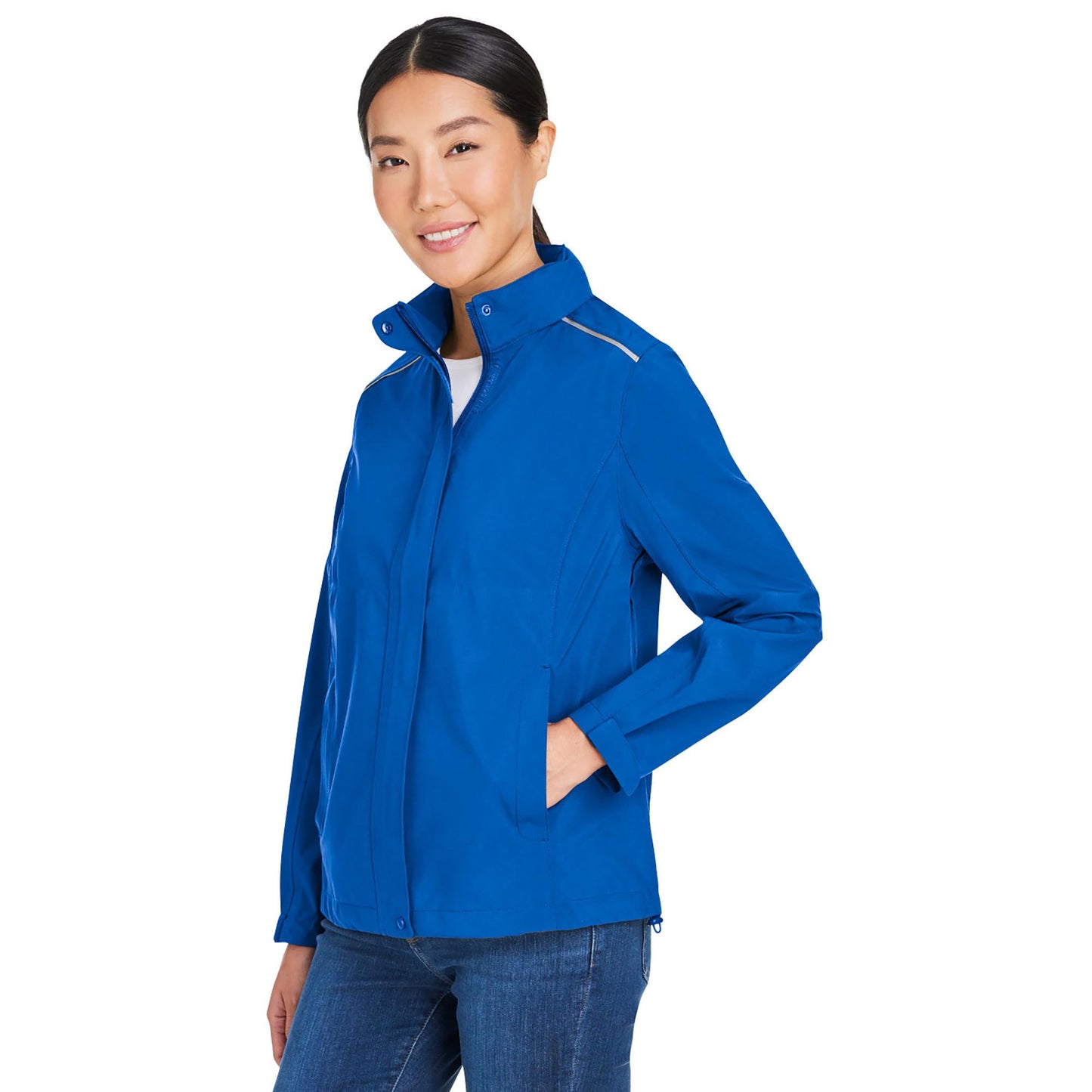 Black Packable Jacket - Core 365 - Waterproof Design
