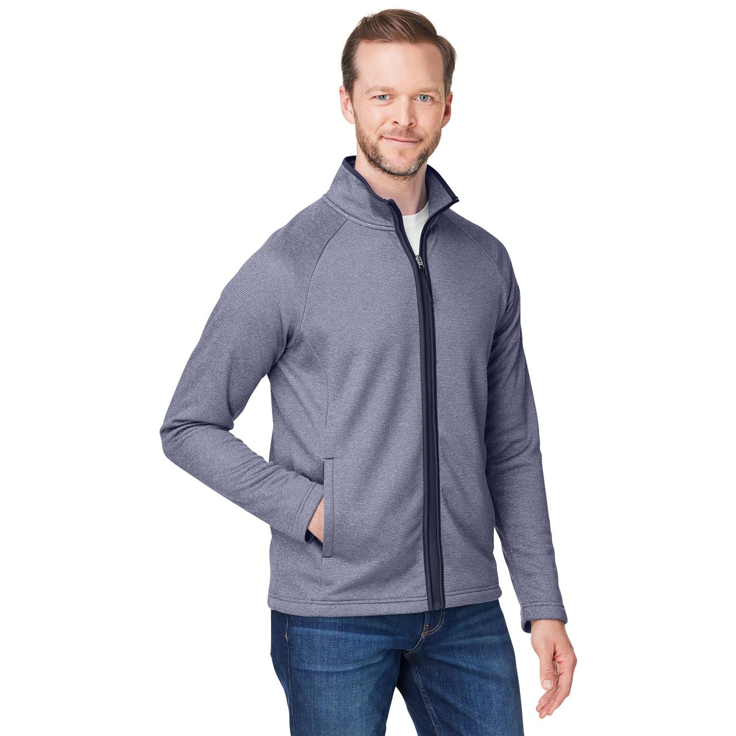 Black/White Jacket - Core 365 - Comfortable Knit