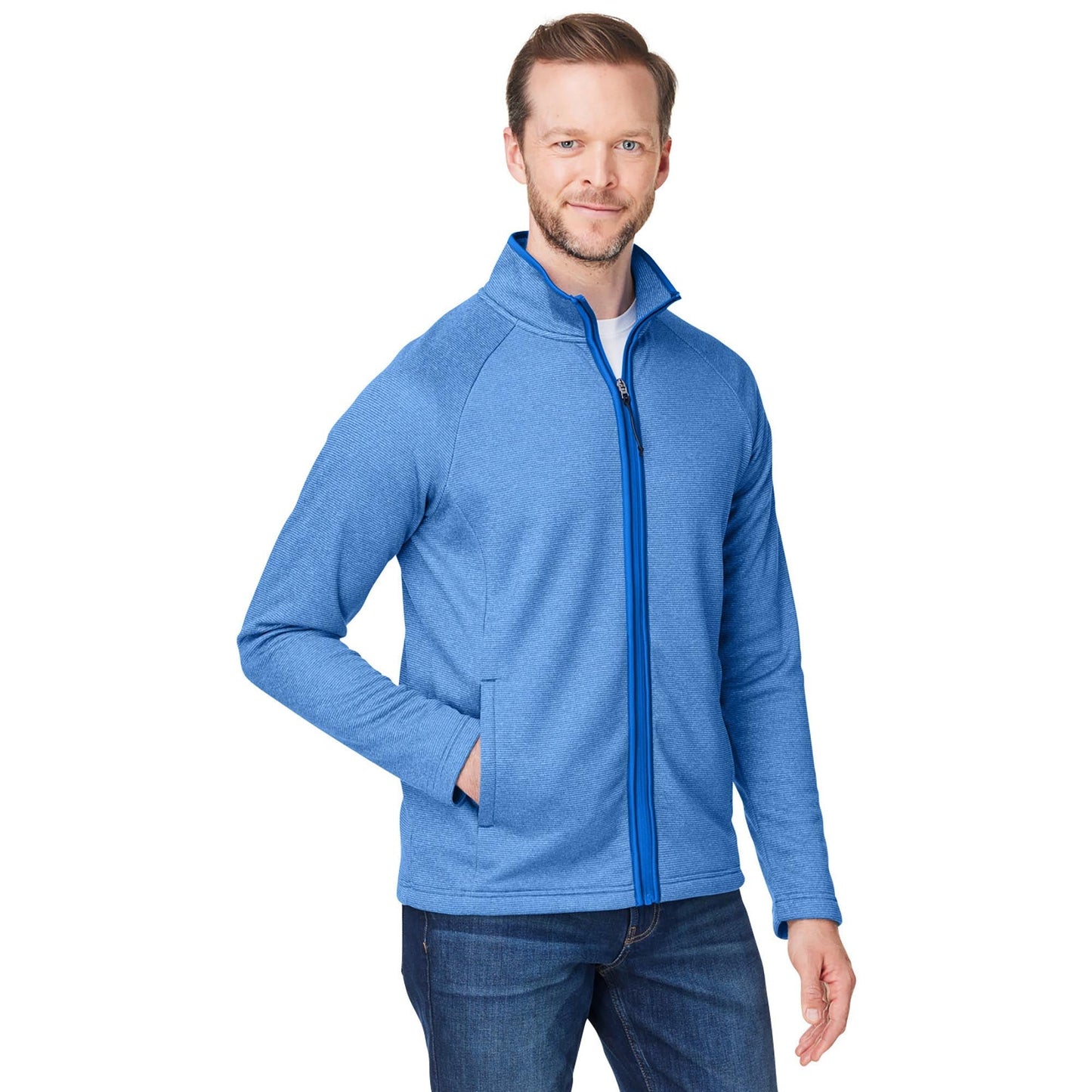Black/White Jacket - Core 365 - Comfortable Knit