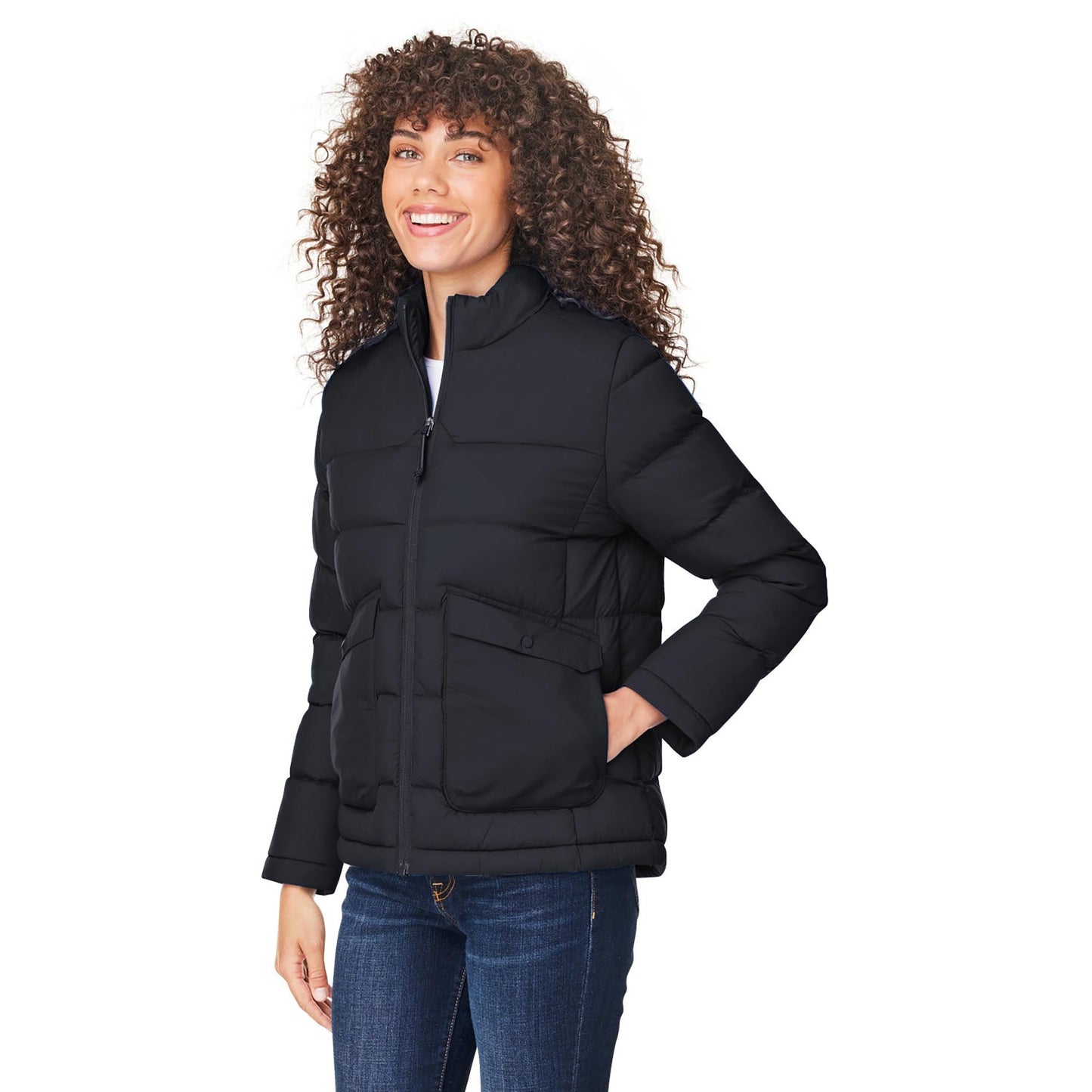 Black Jackets | Core 365 | Stylish Puffer - Core 365 - Warm Design