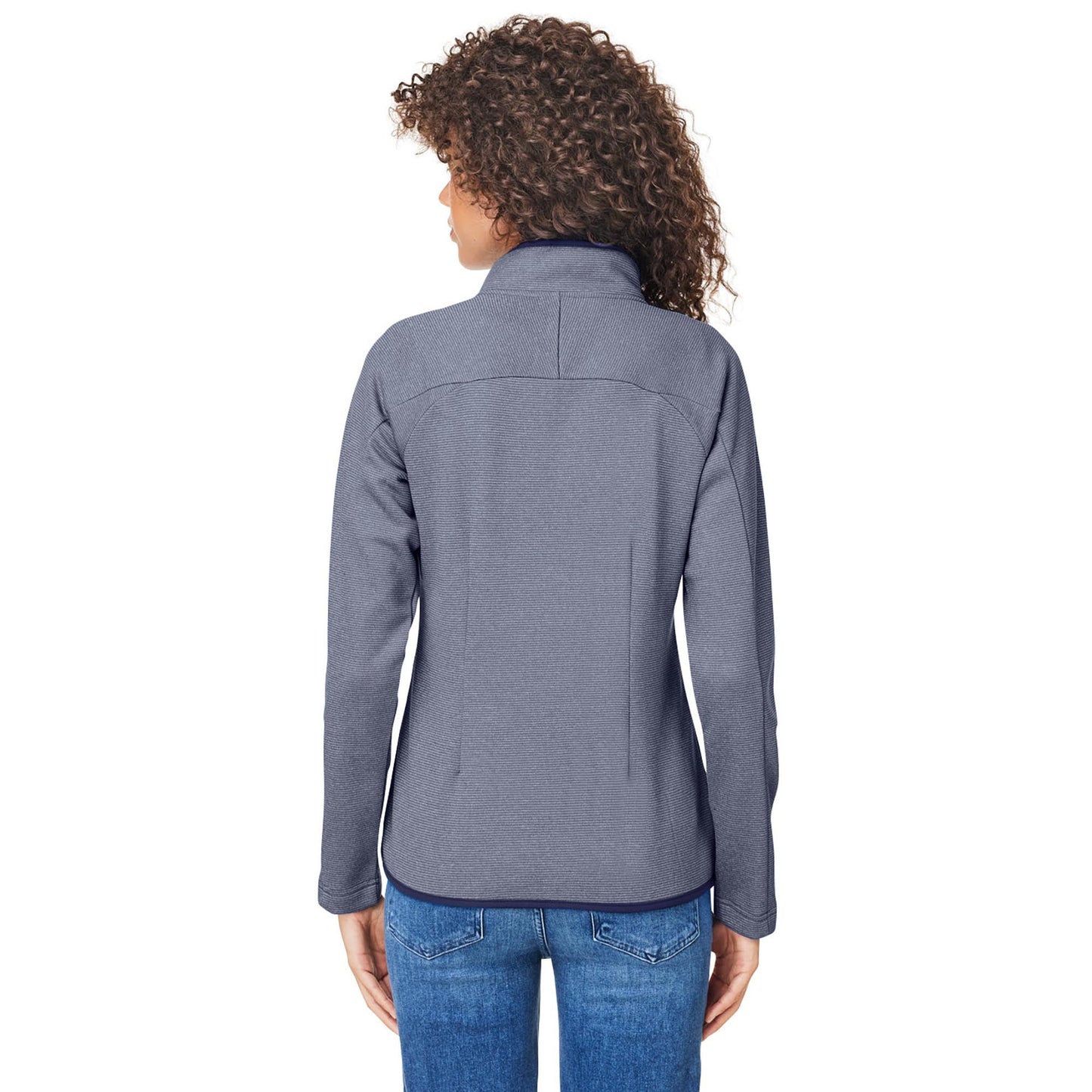 Black/White Jackets - Core 365 - Heathered Stripe Design